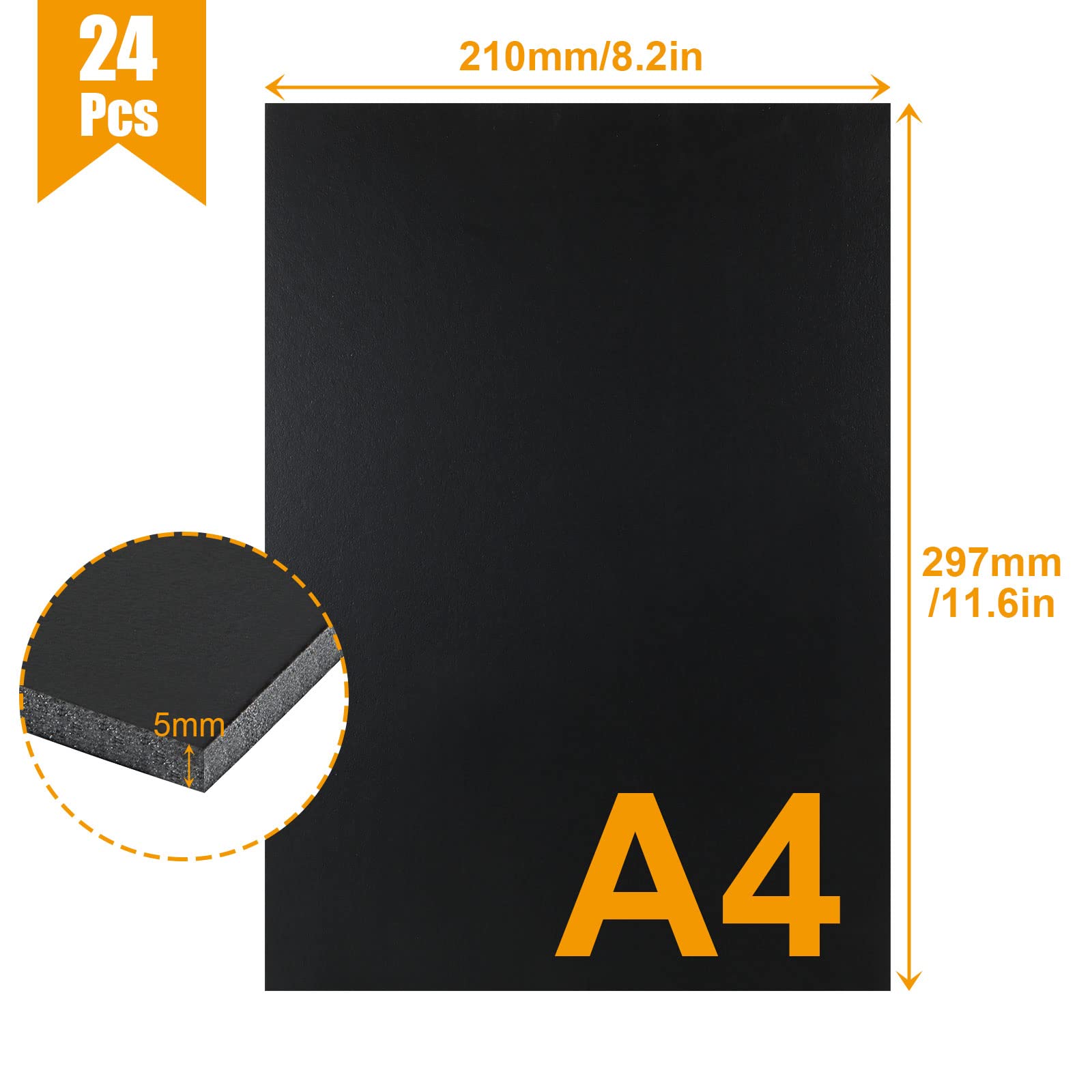 senenqu-schaumstoffplatten-a4-schwarz-5mm-24-st-ck image 2