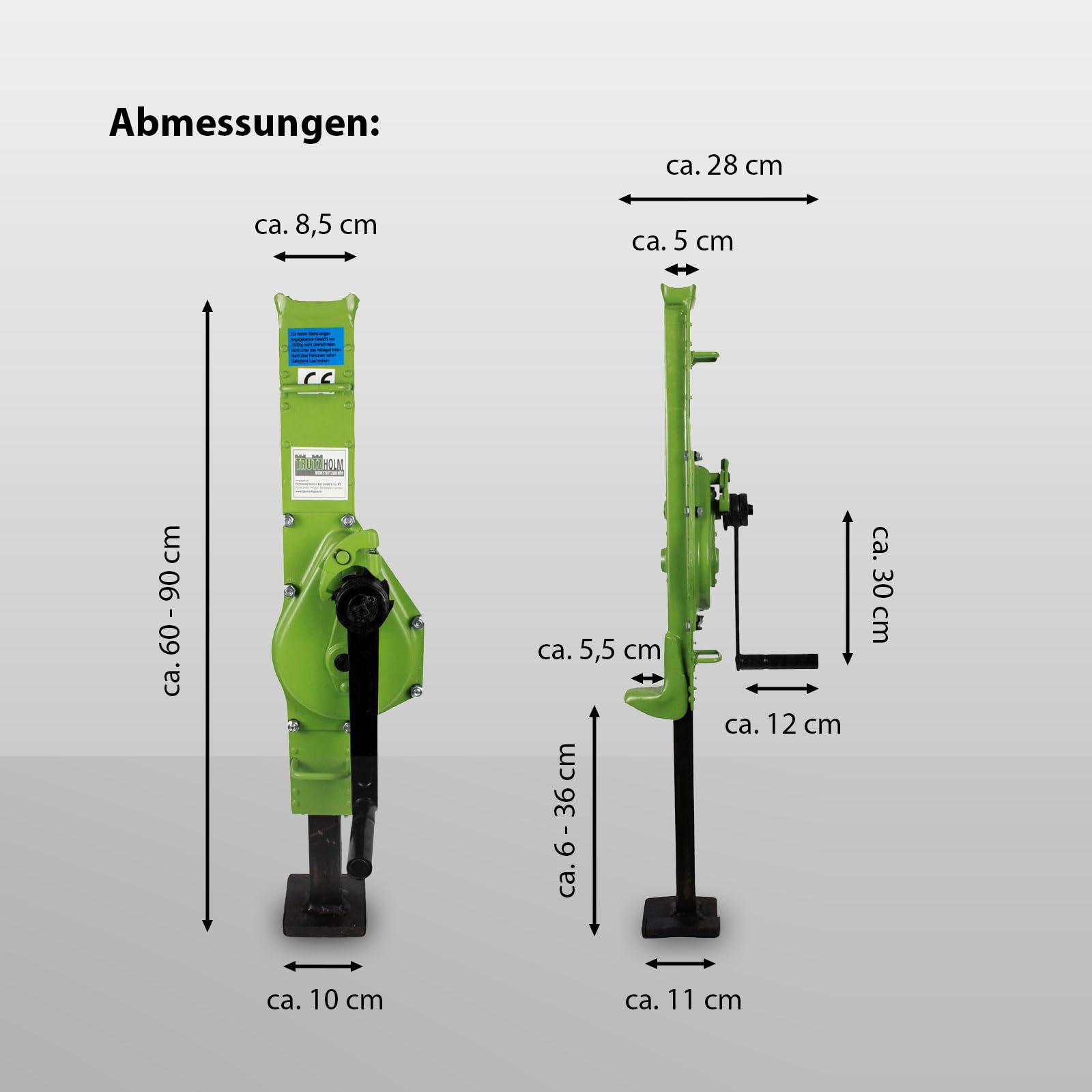 trutzholm-stockwinde-zahnstangenwinde-1500kg-hubwinde-60-90cm image 3