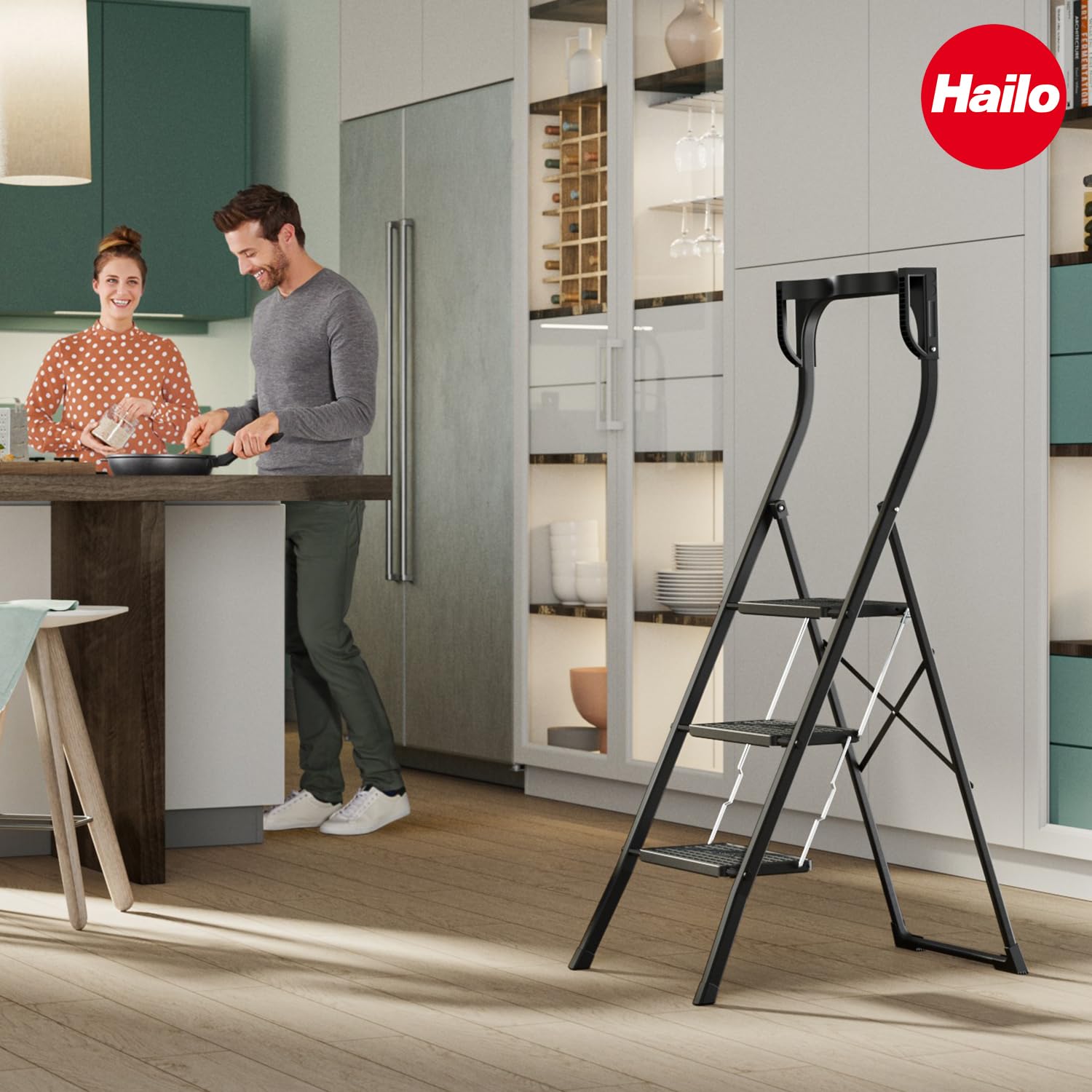 hailo-k77-comfortline-klapptritt-3-stufig-schwarz-150-kg image 8