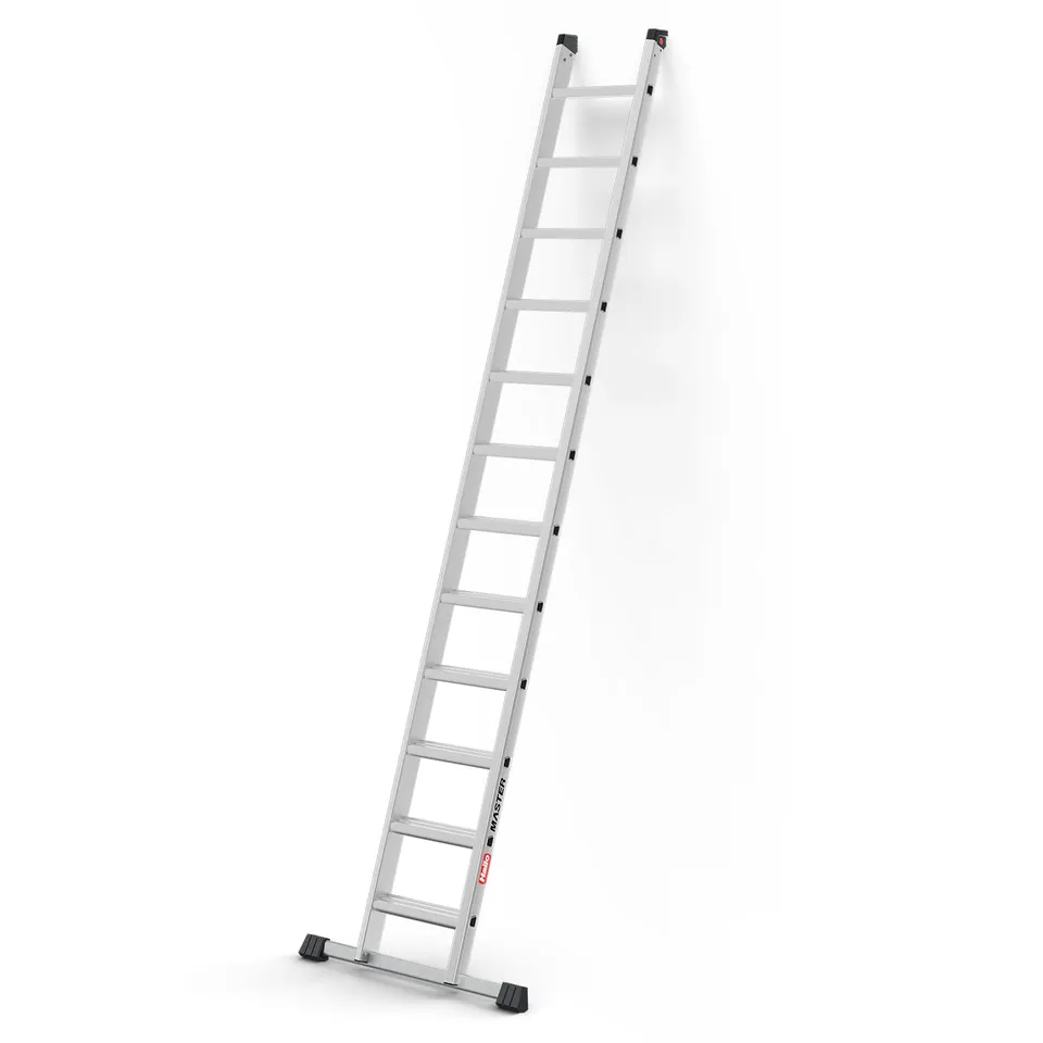 hailo-master-a60-anlegeleiter-12-stufen-alu-150kg image 1
