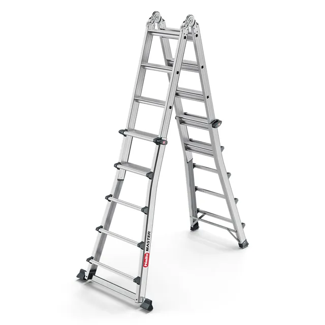 hailo-master-m100-multifunktionsleiter-4x5-alu-150kg image 1