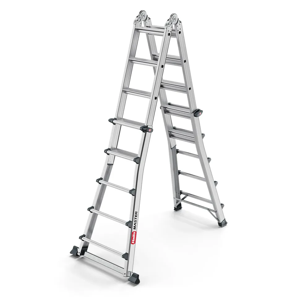 hailo-master-m100-multifunktionsleiter-4x5-alu-150kg image 1