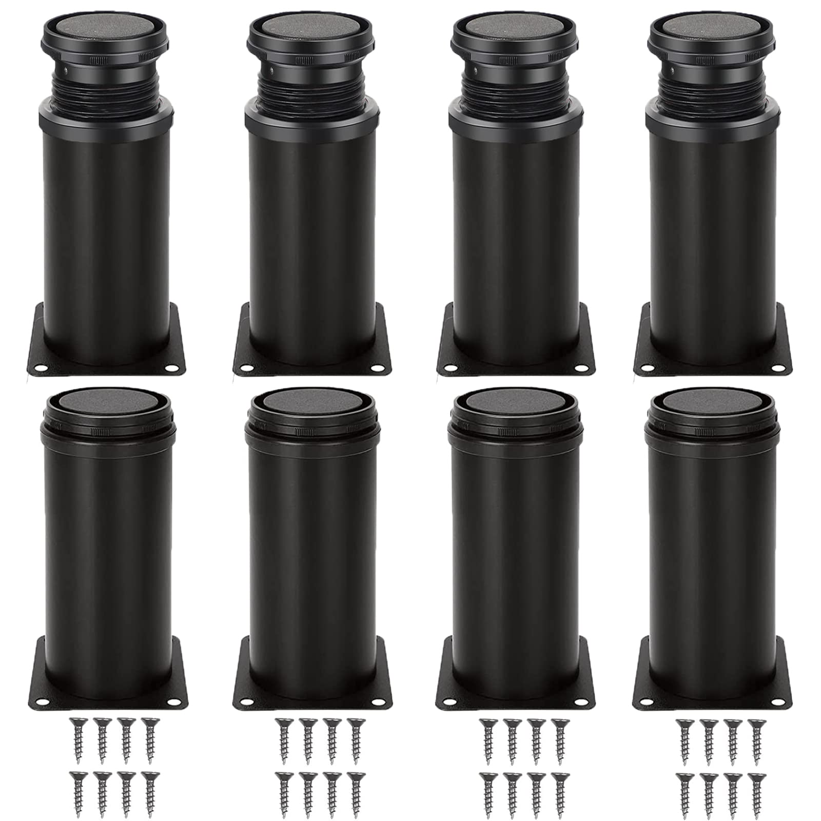 senenqu-m-belf-sse-verstellbar-schwarz-120mm-8-st-ck-edelstahl image 1