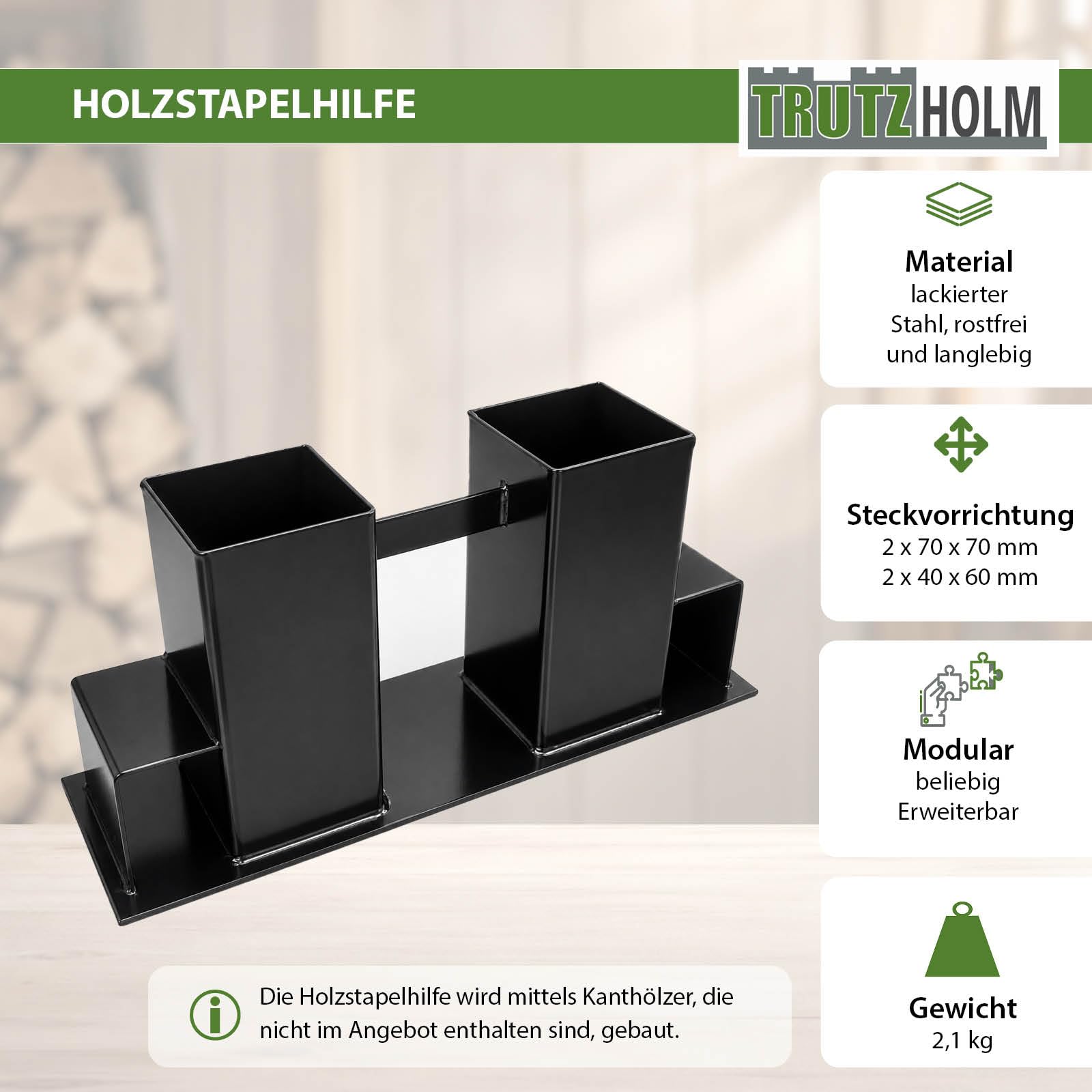 trutzholm-holzstapelhilfe-halter-2-st-ck-schwarz-stahl image 3