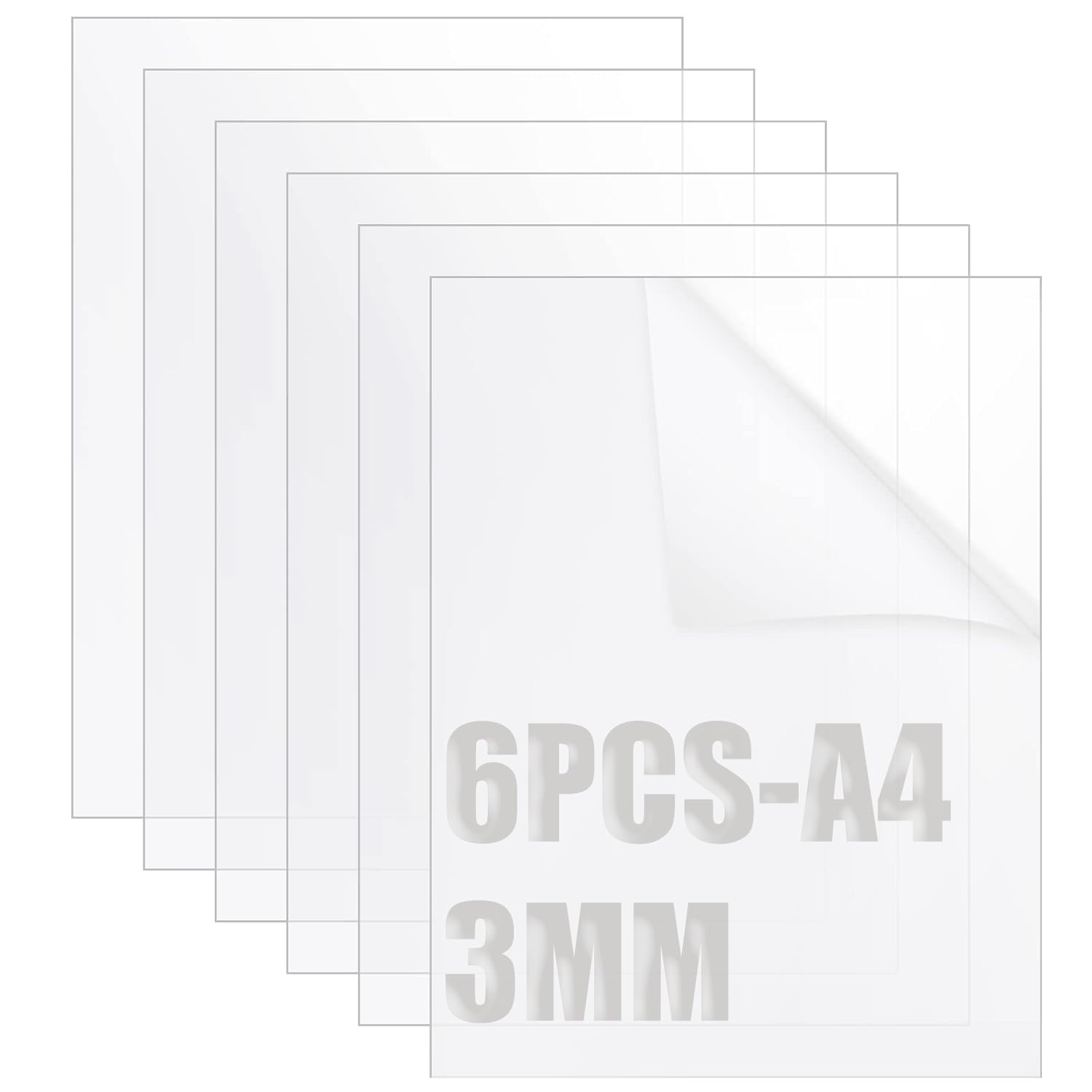 senenqu-picture-frames-a4-acrylplatte-3mm-transparent-6-st-ck image 1