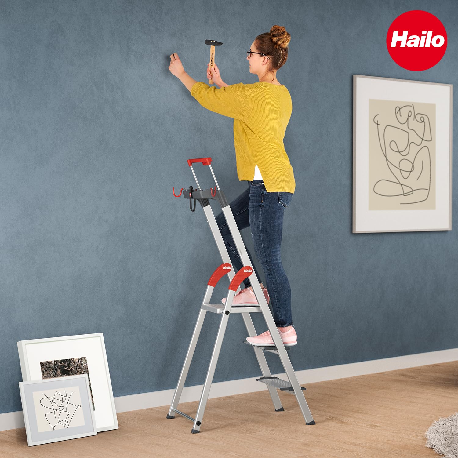 hailo-l84-comfortline-stehleiter-5-stufen-150-kg-alu image 7