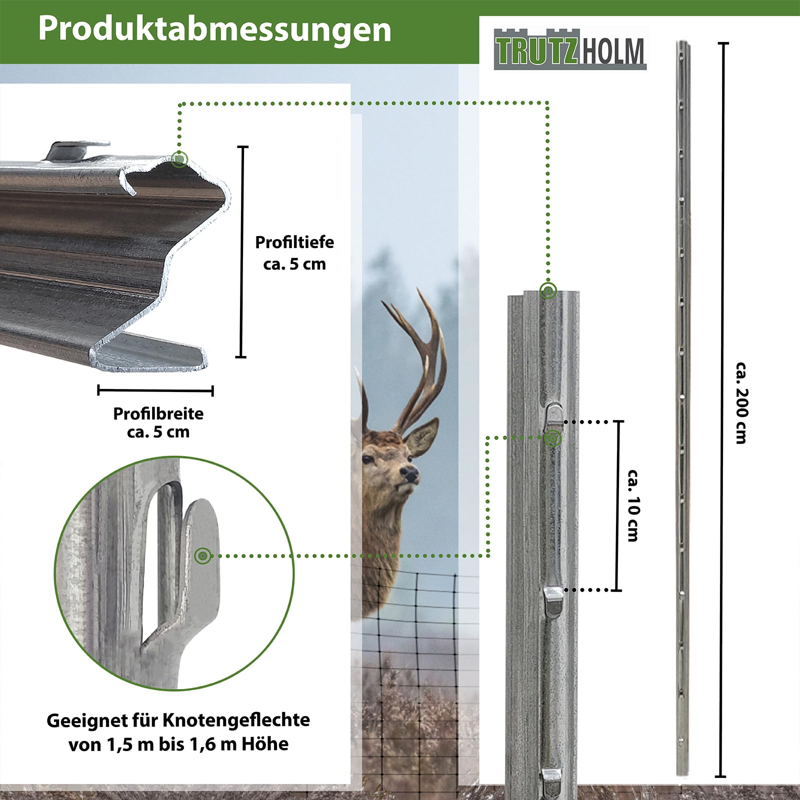 trutzholm-zaunbau-z-profil-zaunpfosten-200-cm-10er-set-verzinkt image 3