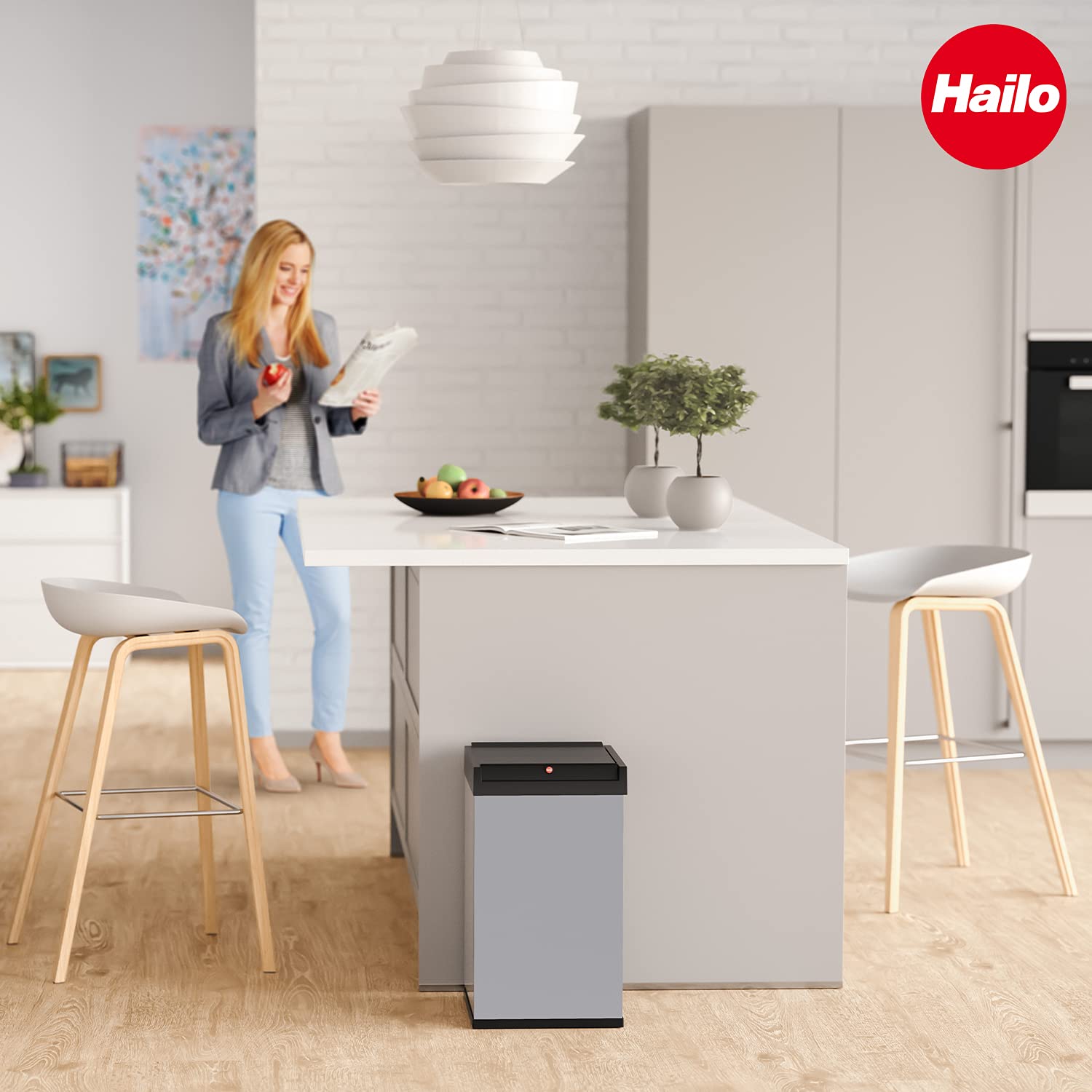 hailo-m-lleimer-big-box-swing-l-35l-schwarz-stahlblech image 7