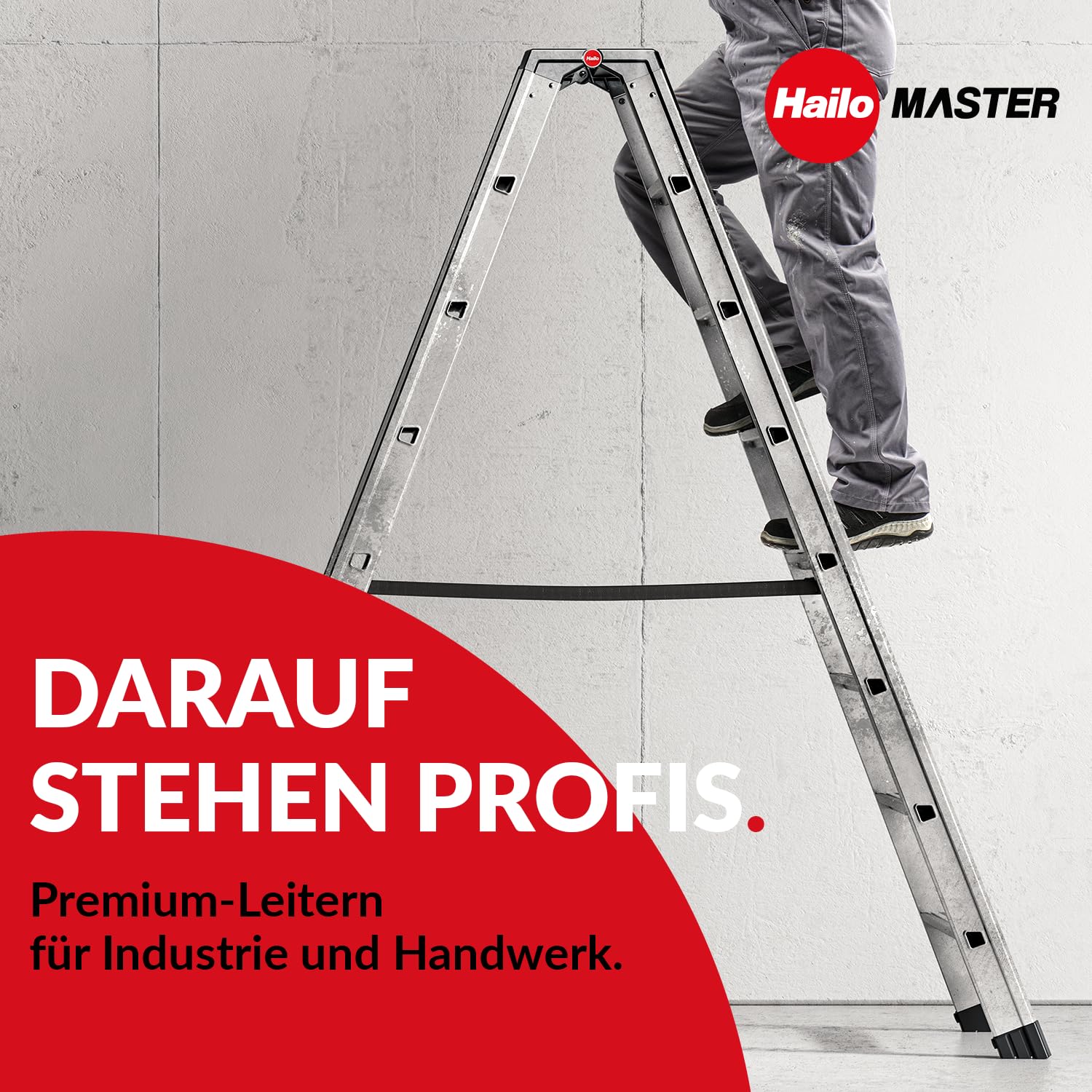 hailo-master-a60-anlegeleiter-9-stufen-alu-150kg image 7