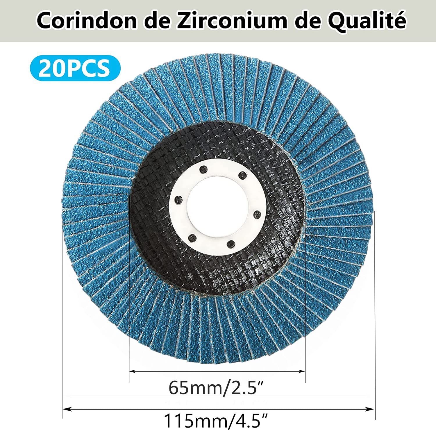 senenqu-lamellenschleifscheiben-115mm-k80-20er-pack-metall image 2