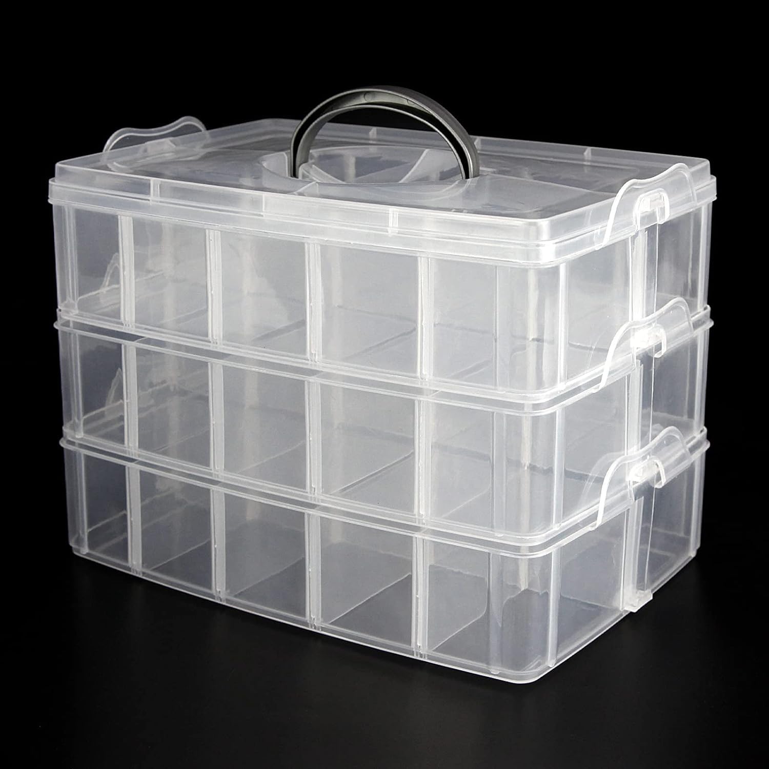 senenqu-sortierbox-30-f-cher-32x19x24cm-aufbewahrungsbox image 1