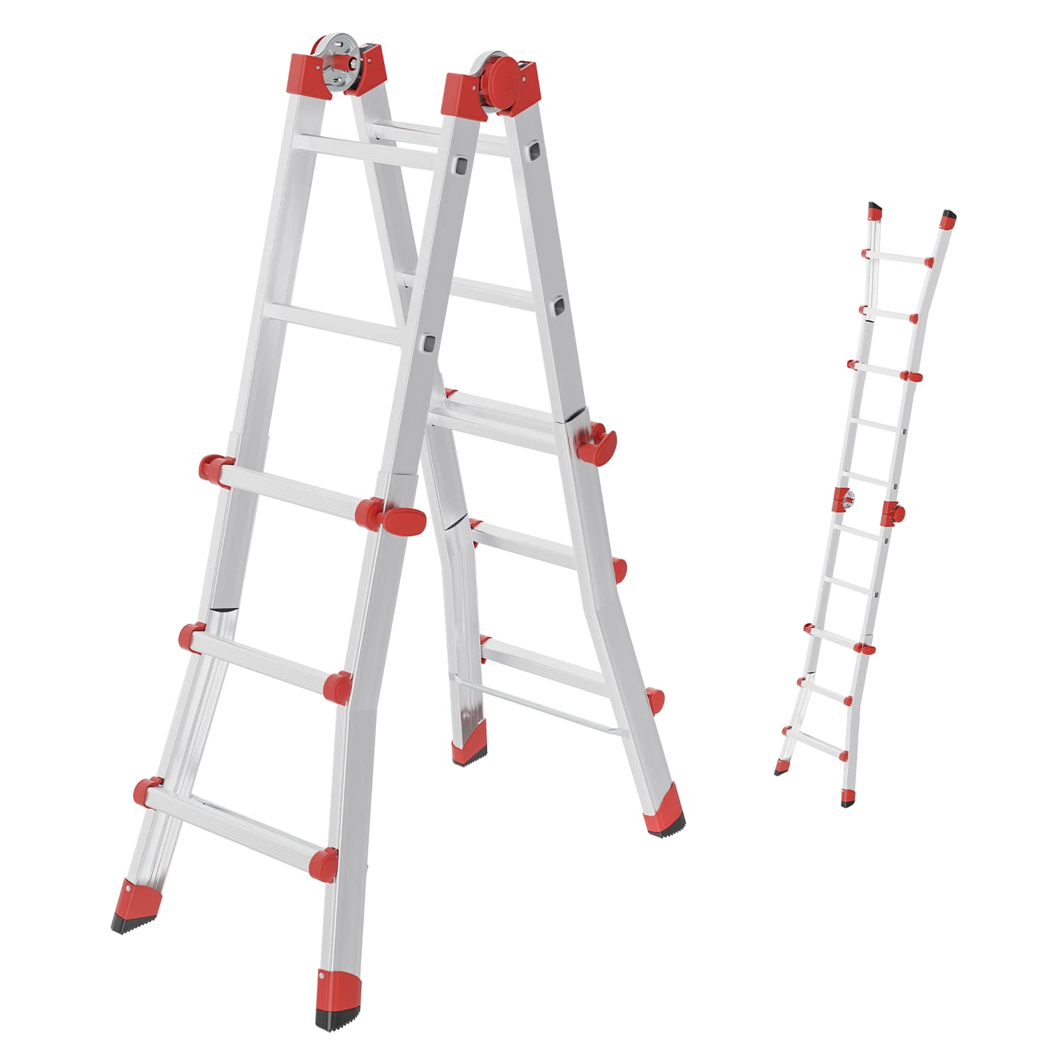 hailo-m80-multifunktionsleiter-alu-4x5-verstellbar-150-kg image 8