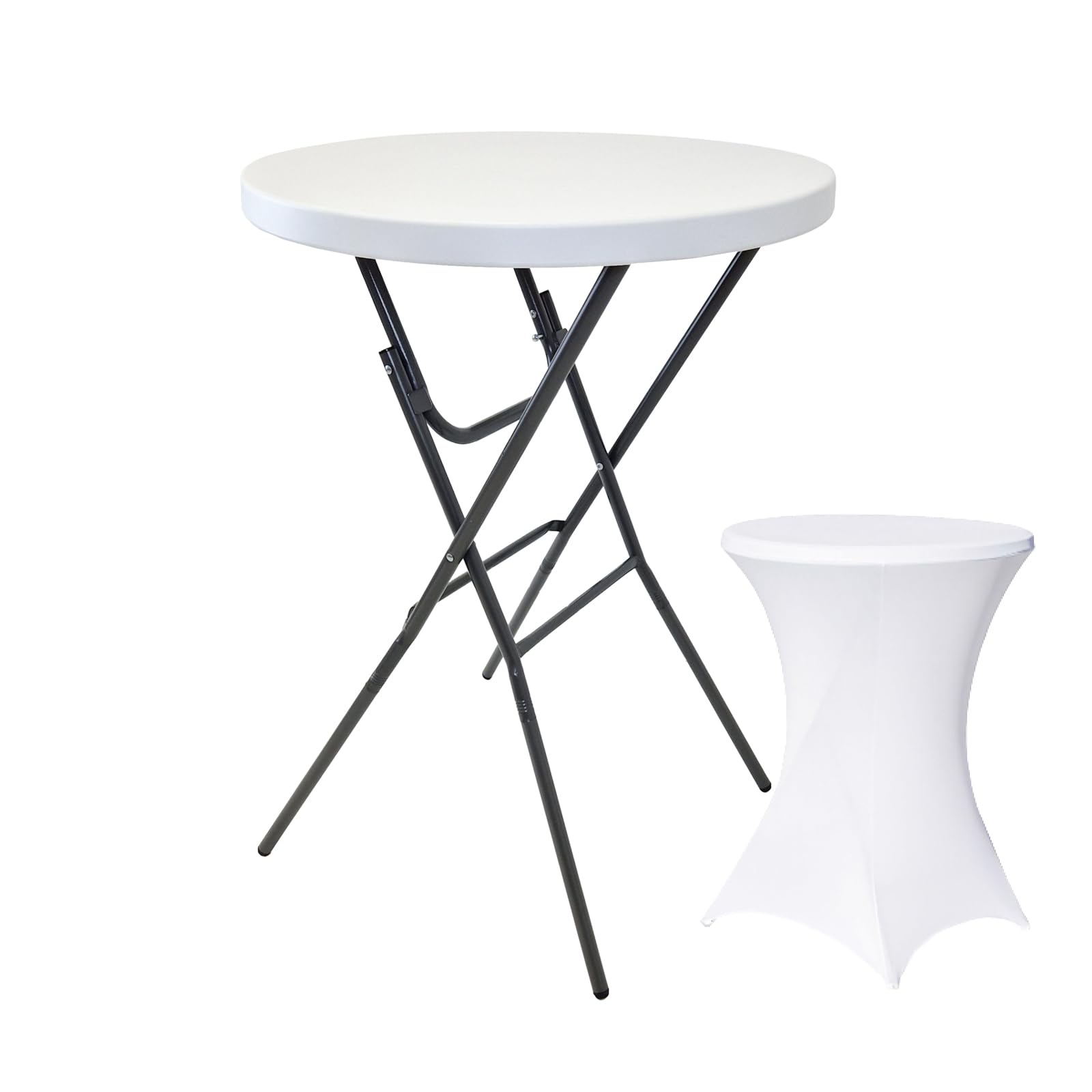 trutzholm-stehtisch-klappbar-80-cm-bistrotisch-wei-ohne-husse image 8