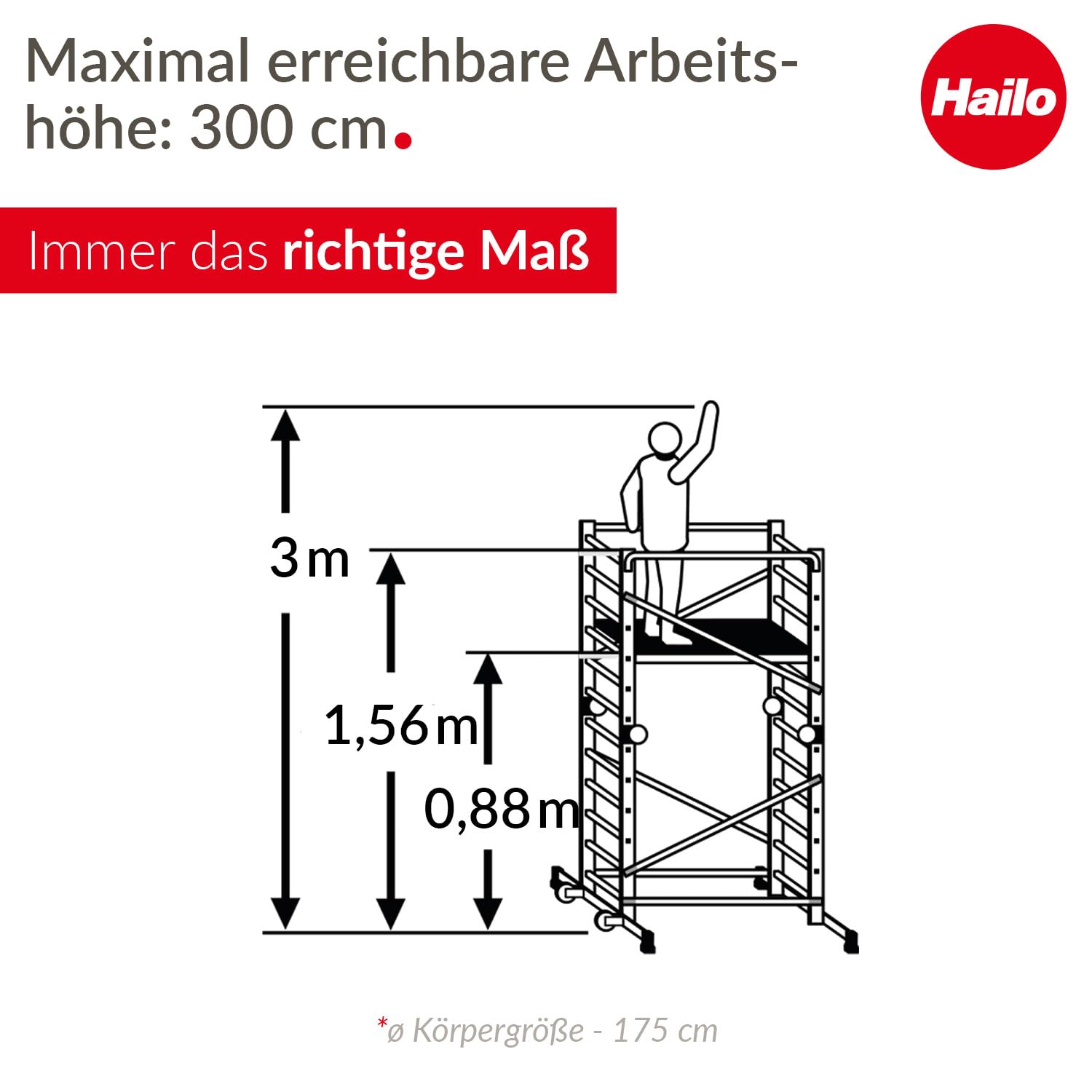 hailo-hobbystep-h3-gartenger-st-alu-3-00-m-silber image 6
