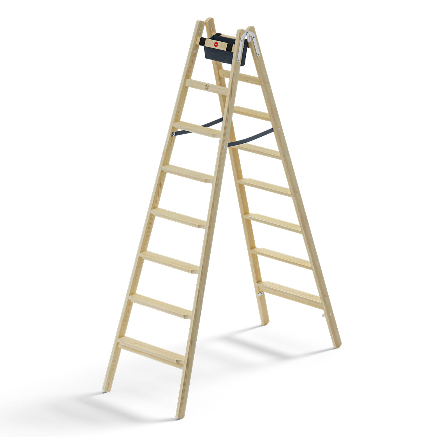 hailo-master-h80-holzleiter-2x8-stufen-150-kg image 1
