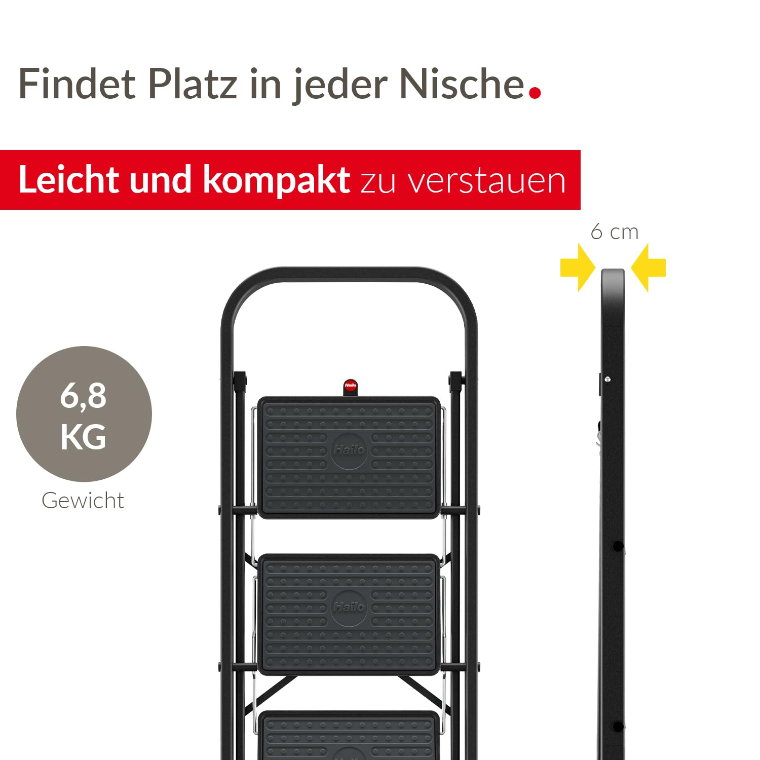 hailo-k44-standardline-klapptritt-3-stufig-schwarz image 5