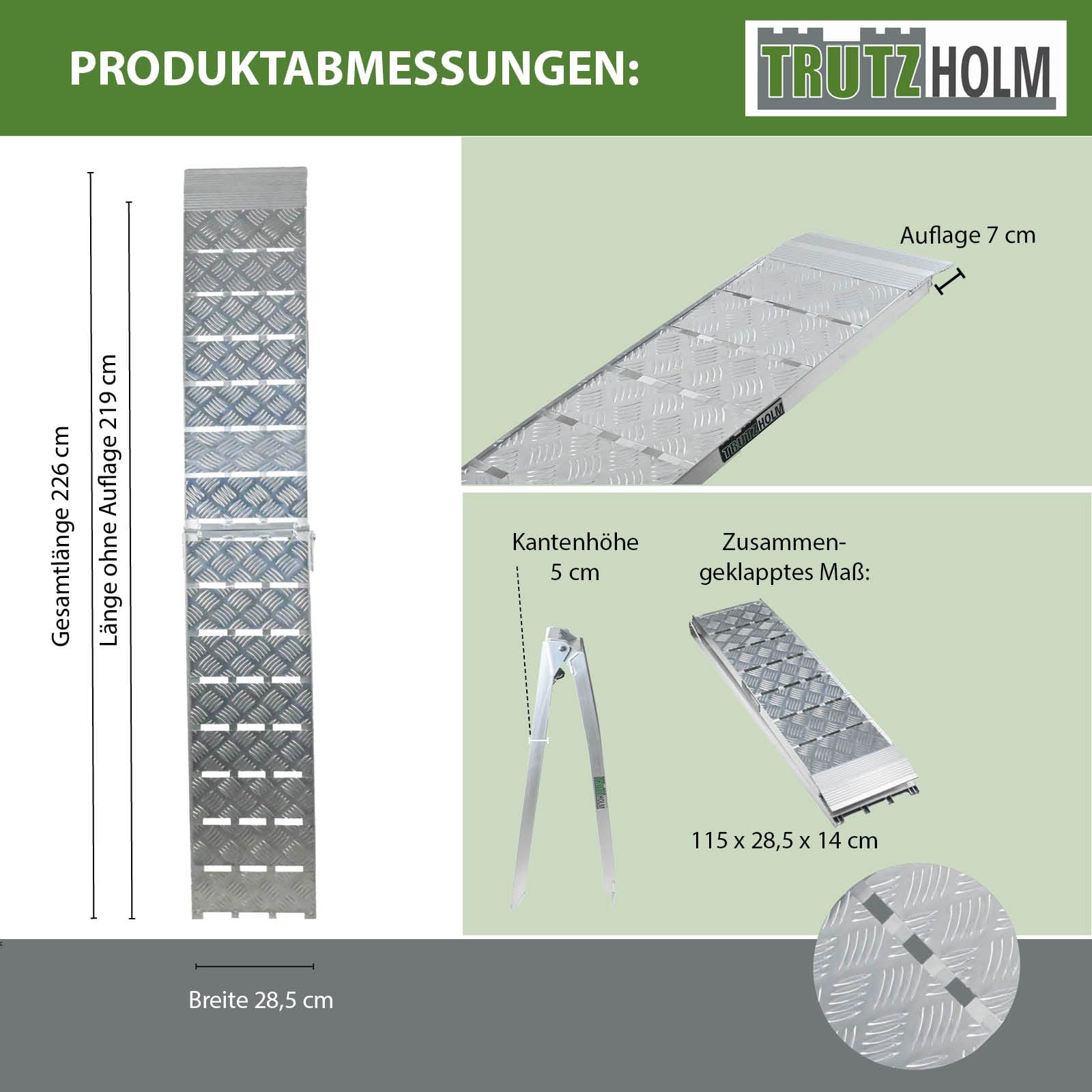 trutzholm-auffahrrampe-klappbar-226-cm-alu-680-kg-heavy-duty image 2