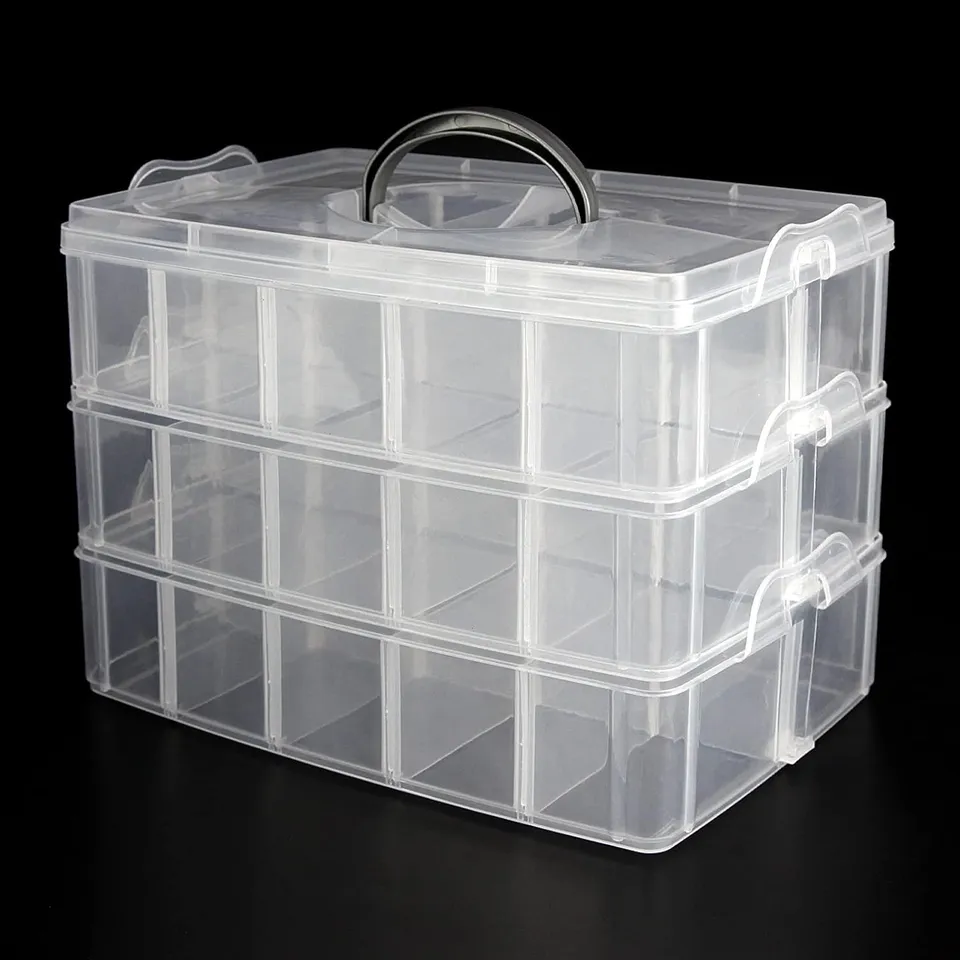 senenqu-sortierbox-30-f-cher-32x19x24cm-aufbewahrungsbox image 1