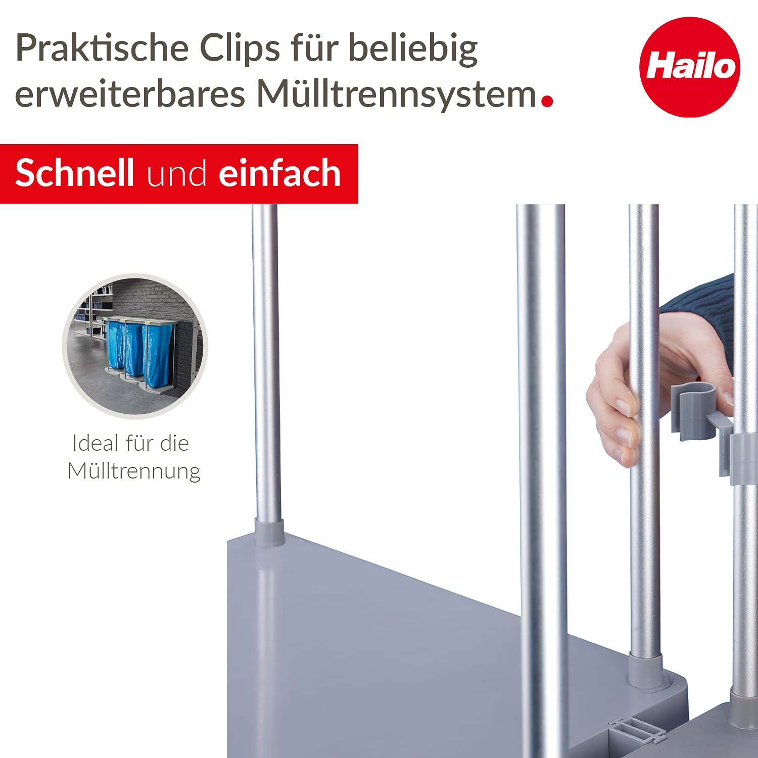 hailo-profiline-mss-xxxl-m-lleimer-120-l-mit-rollen-silber image 4