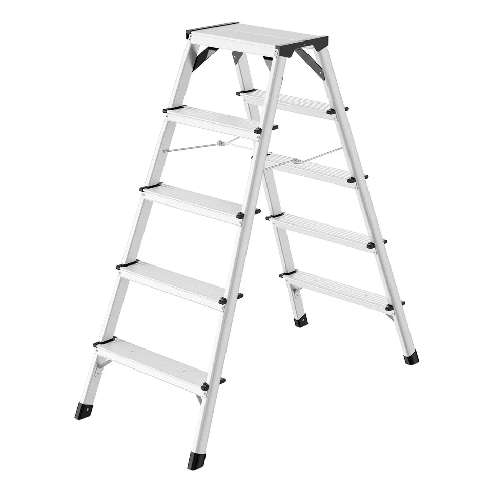 hailo-d60-standardline-bockleiter-2x5-stufen-150kg image 1