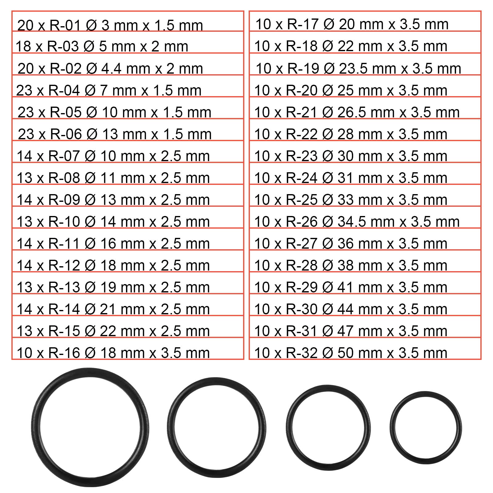 senenqu-o-ringe-sortiment-420-teile-32-gr-en-gummi-dichtringe image 3