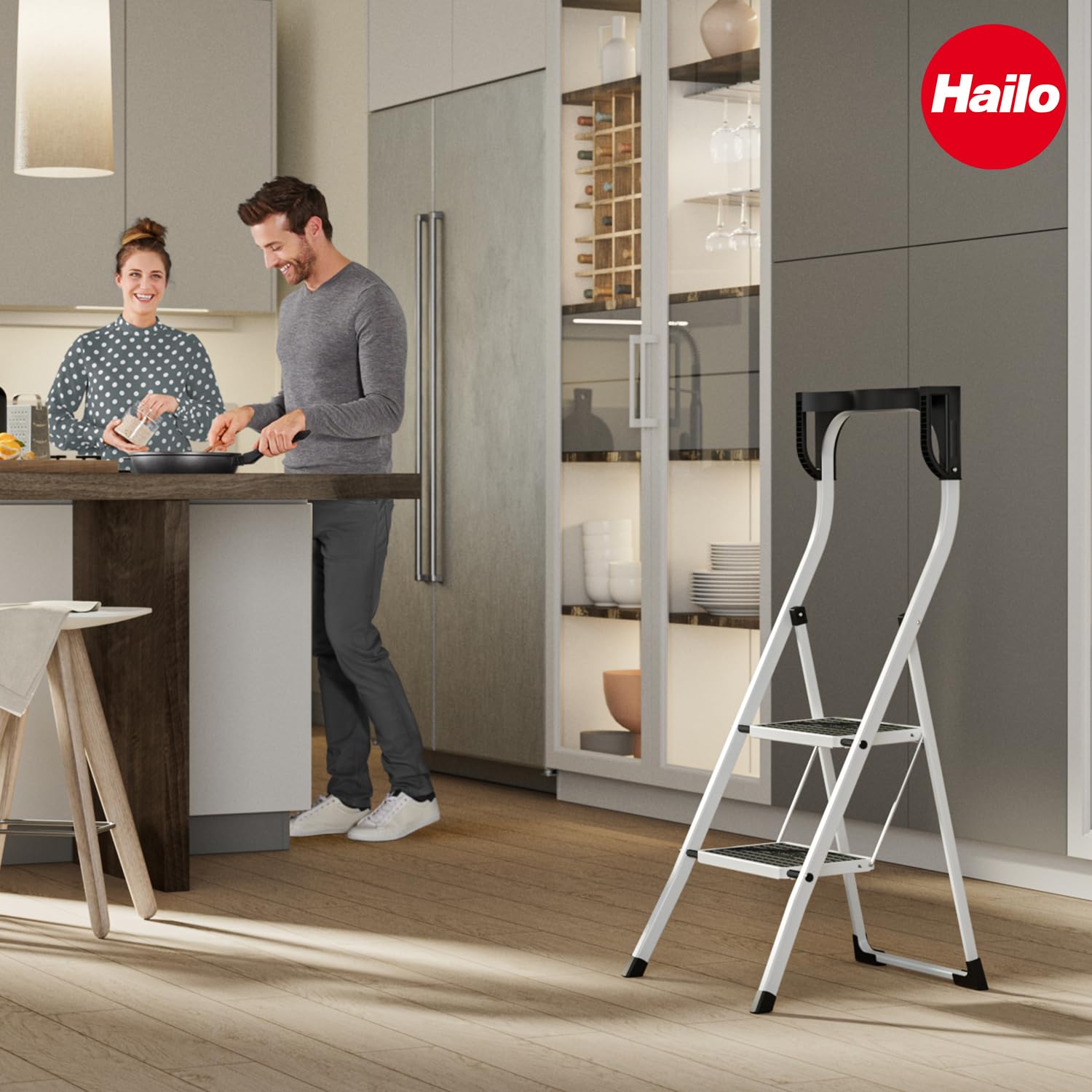 hailo-k75-comfortline-klapptritt-2-stufig-stahl-wei-2-47-m image 8