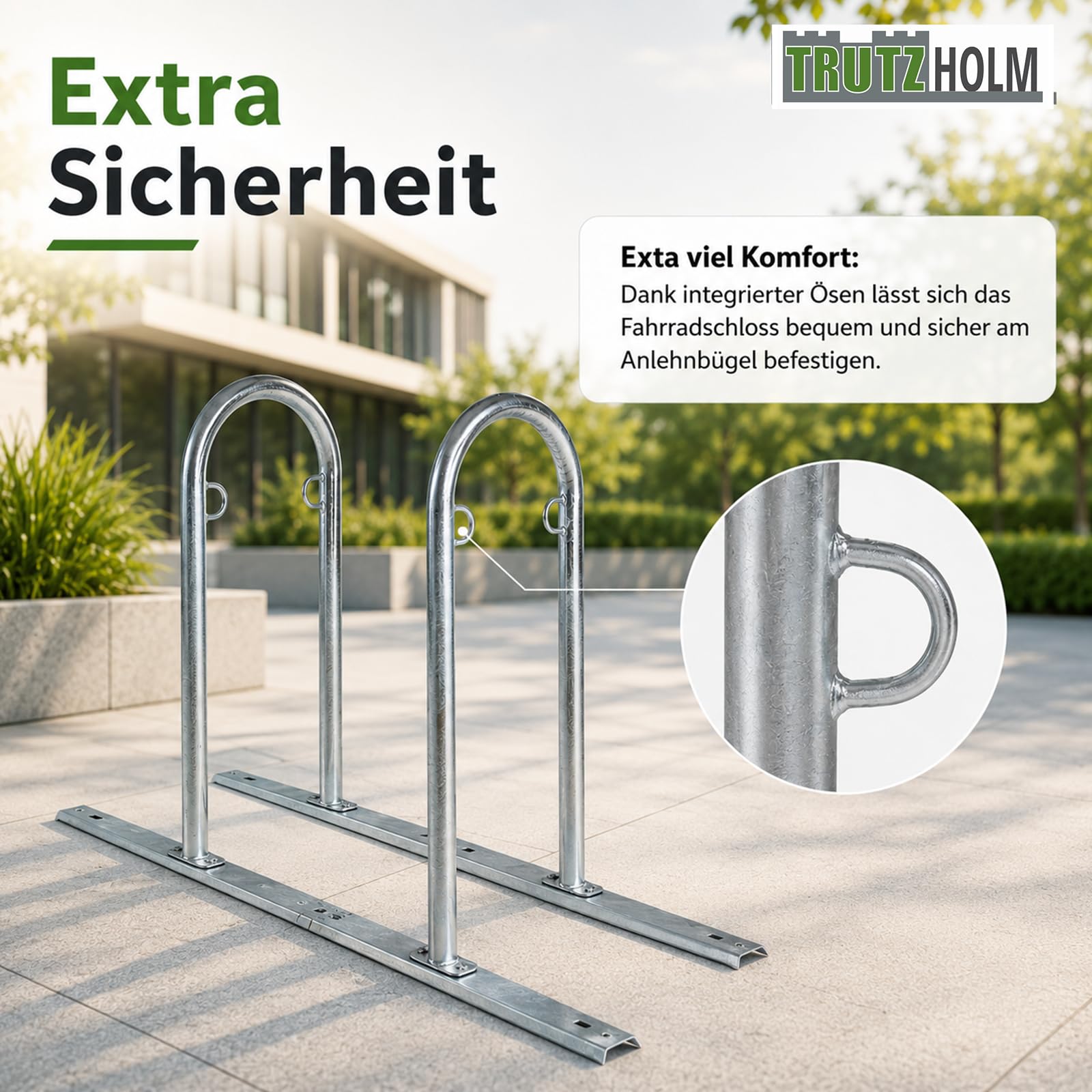 trutzholm-fahrrad-anlehnb-gel-140-cm-fahrradst-nder-verzinkt-4er image 6