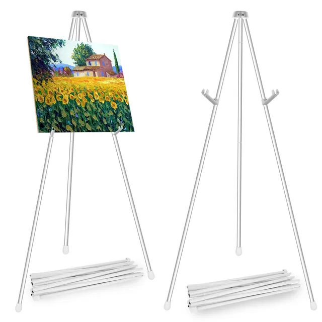 senenqu-staffelei-160-cm-metall-wei-faltbar-2-st-ck image 1