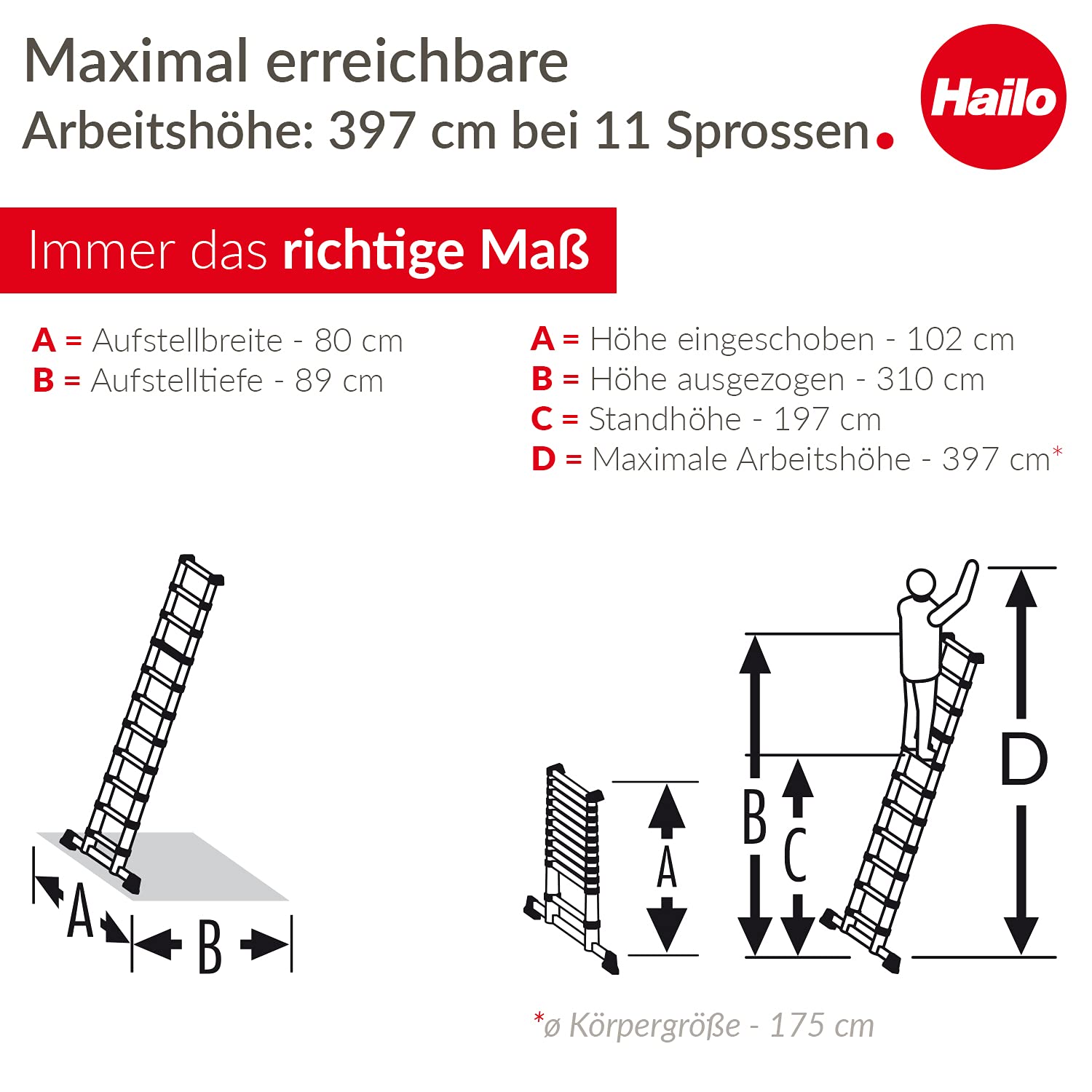 hailo-leitern-t80-flexline-teleskopleiter-alu-11-sprossen image 8