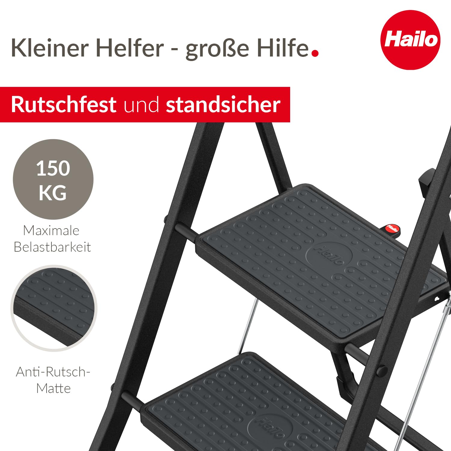 hailo-k44-standardline-klapptritt-3-stufig-schwarz image 2