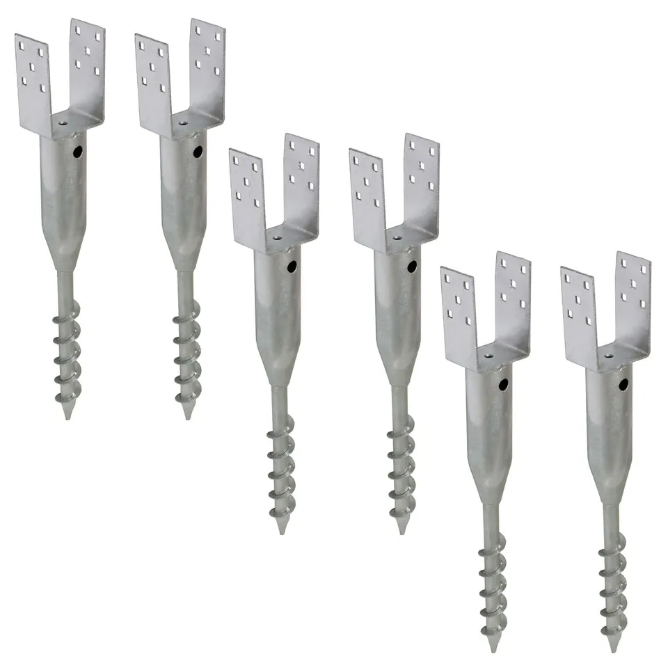 trutzholm-zaunbau-bodenh-lse-9x9-cm-u-profil-6er-set image 1