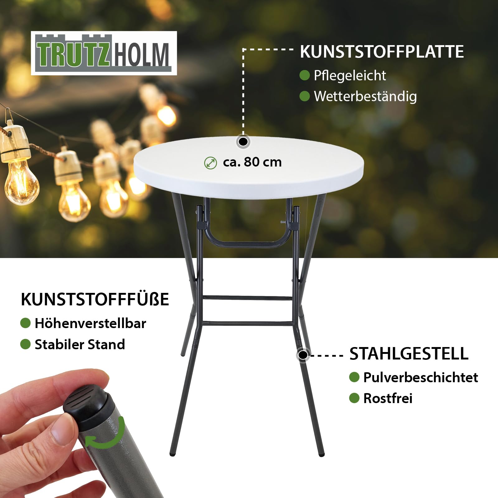 trutzholm-stehtisch-klappbar-80-cm-bistrotisch-wei-ohne-husse image 3