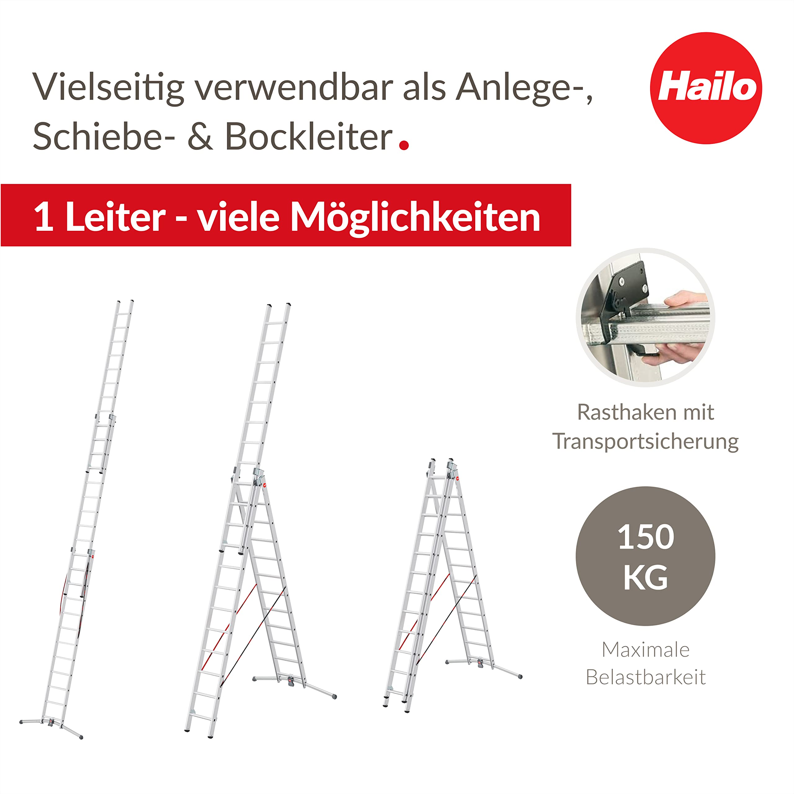 hailo-s98-profilot-kombileiter-alu-3x12-sprossen-150-kg image 2