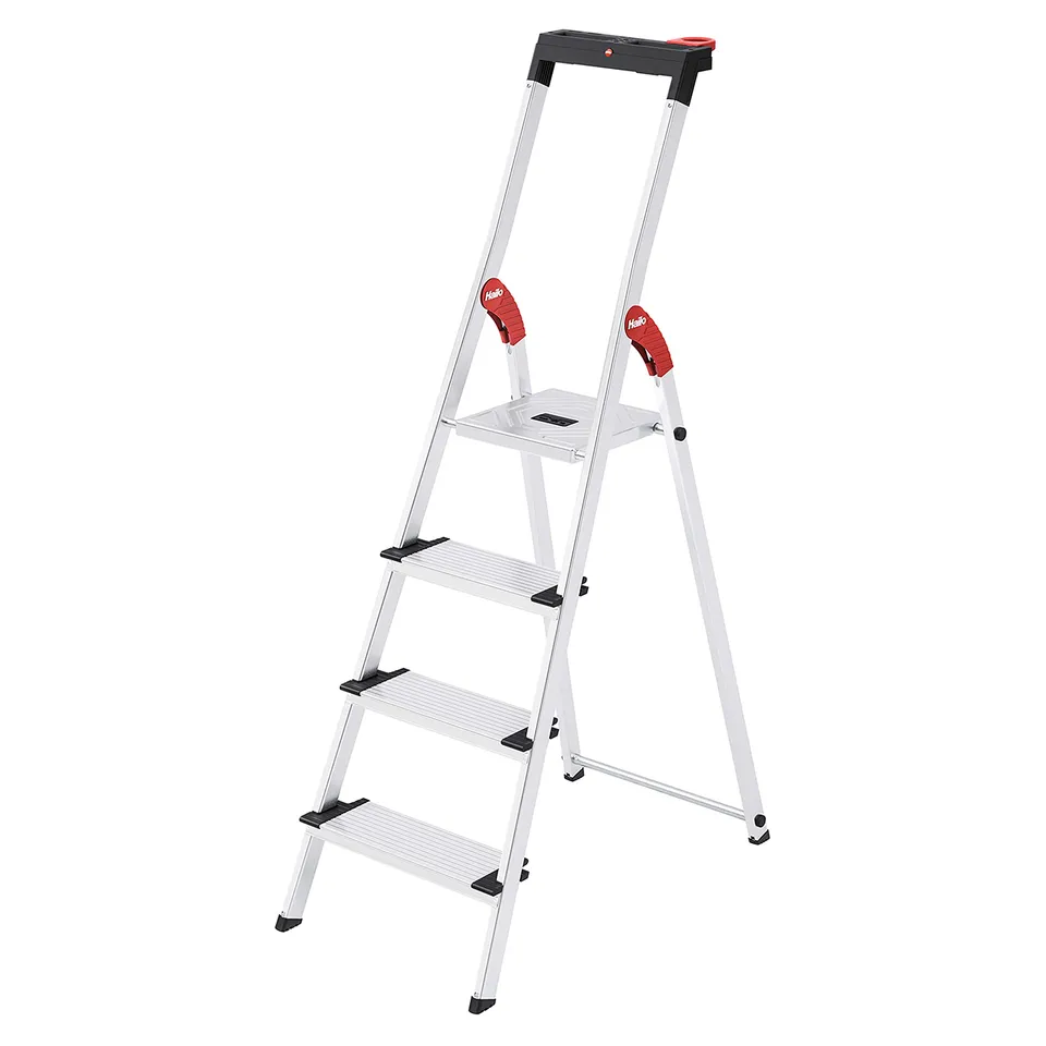 hailo-l75-comfortline-stehleiter-4-xxl-stufen-alu-150-kg image 1