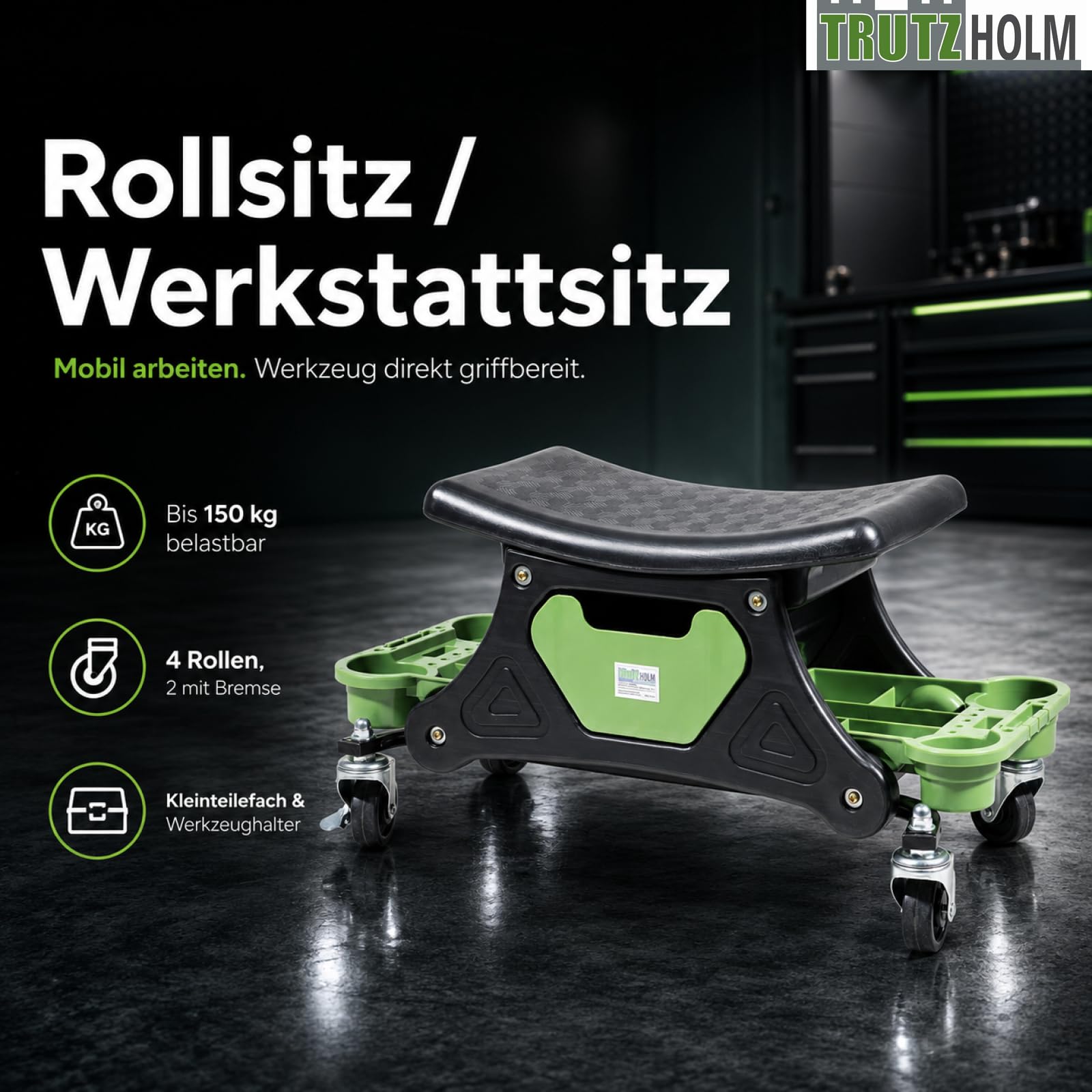 trutzholm-werkstattsitz-rollsitz-150-kg-32-cm-schwarz-gr-n image 2