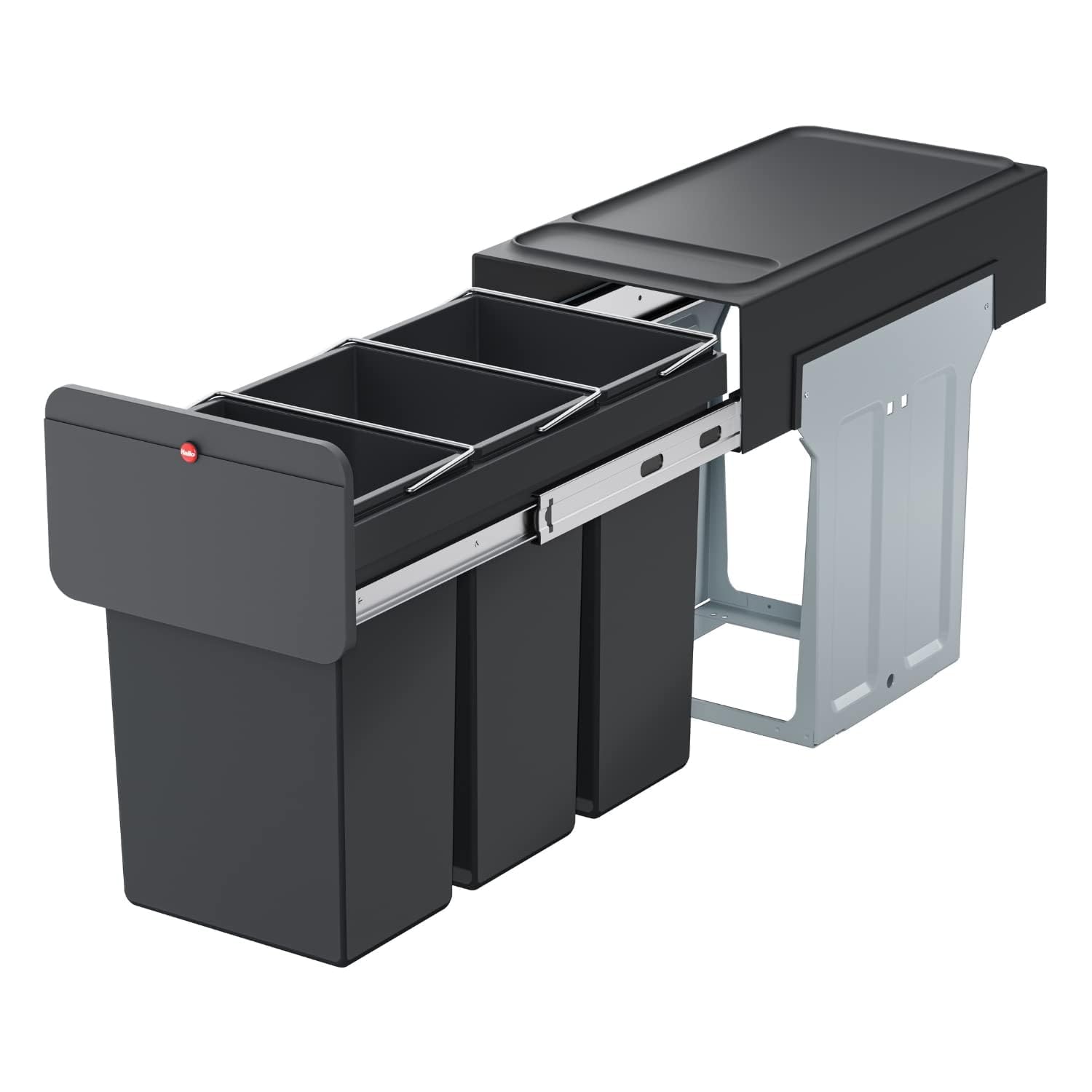 hailo-ecoline-design-trio-l-m-lleimer-einbau-3x10-l-schwarz image 1