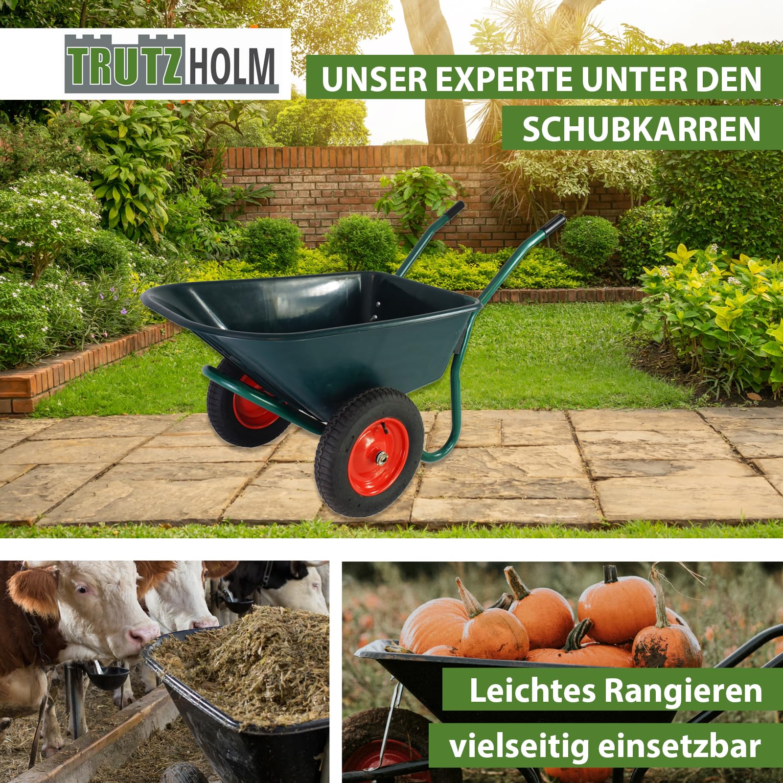 trutzholm-schubkarre-2-rad-100-l-160-kg-dunkelgr-n image 7
