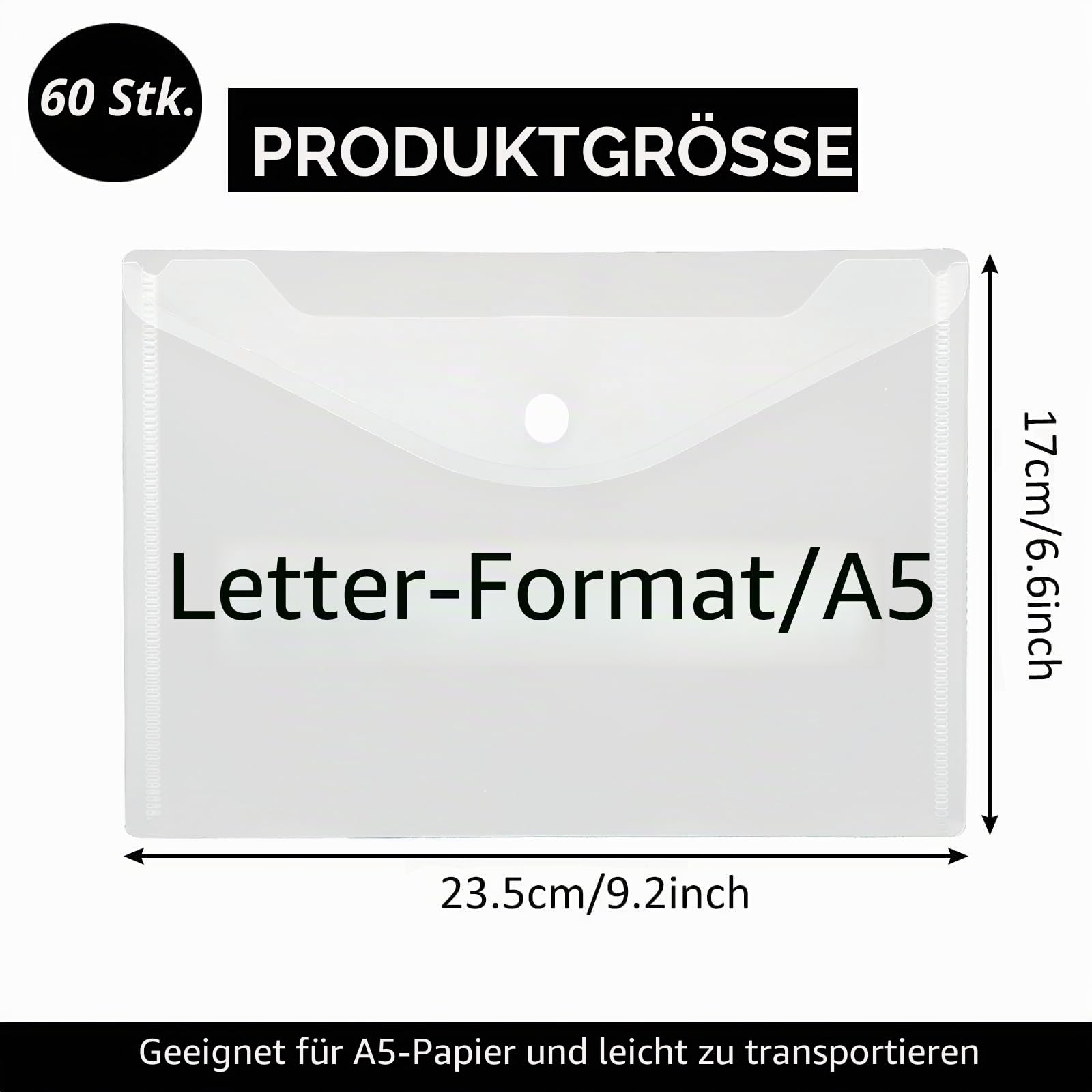 senenqu-dokumententasche-a5-druckknopf-60-st-ck-transparent image 2