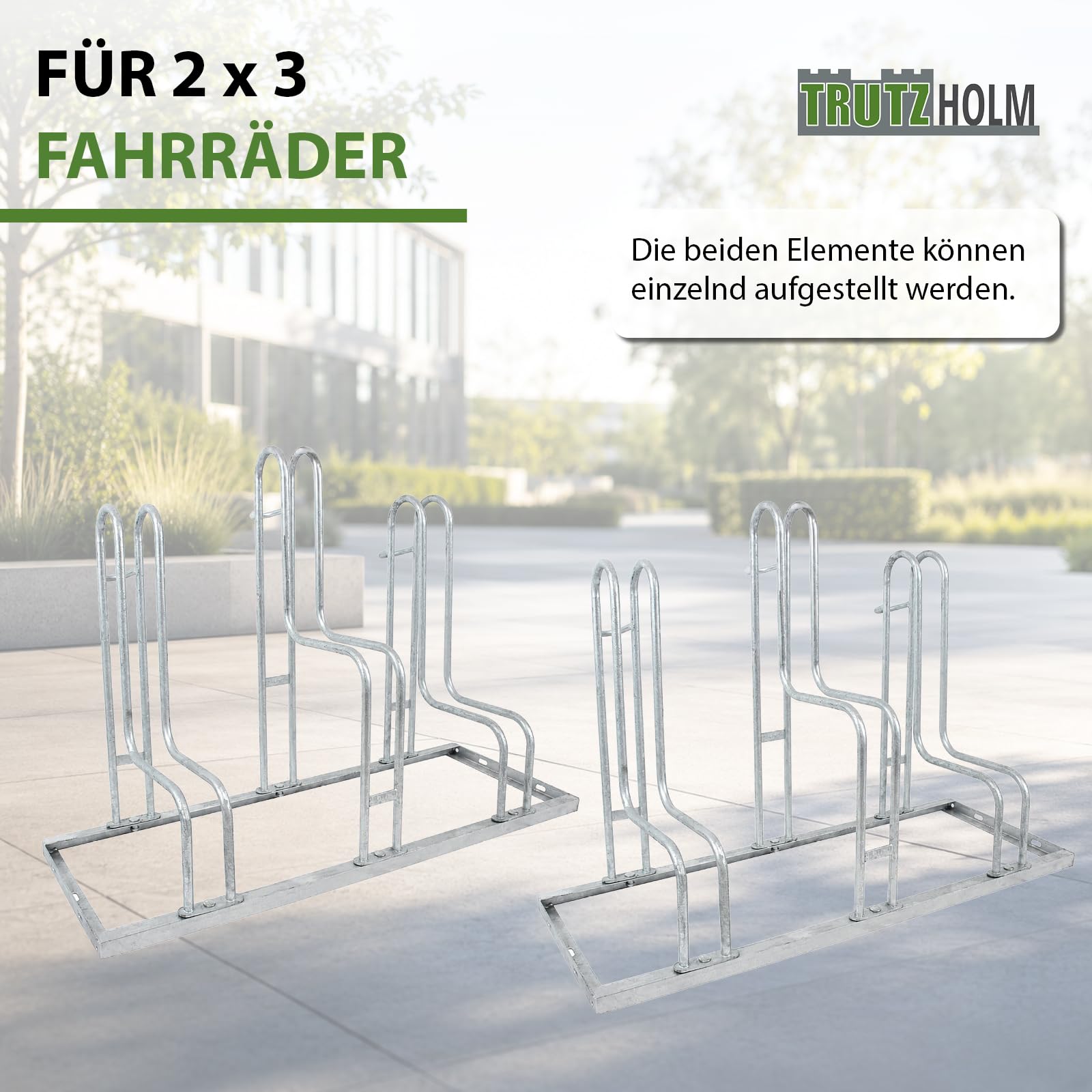 trutzholm-fahrradst-nder-hoch-tief-6-fahrr-der-feuerverzinkt image 4