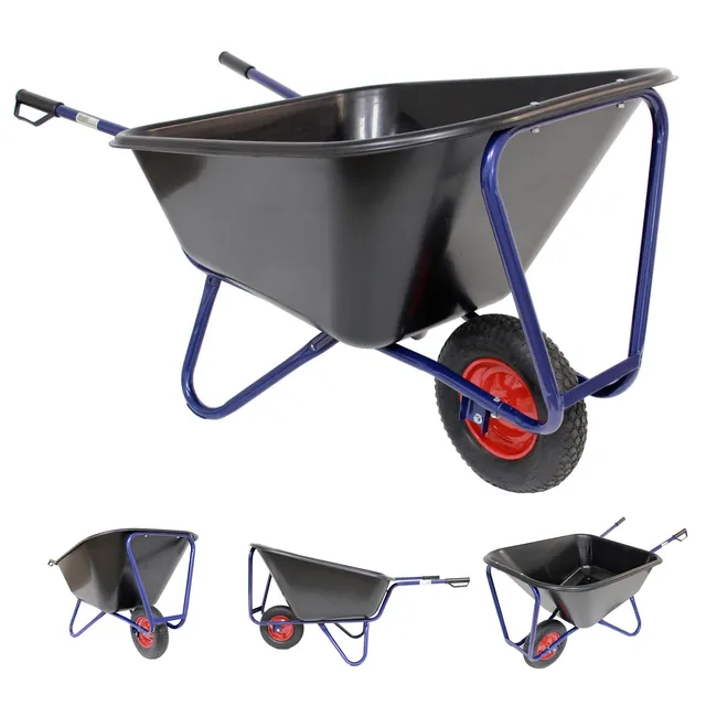 trutzholm-schubkarre-1-rad-290l-300kg-kunststoff-luftrad image 1