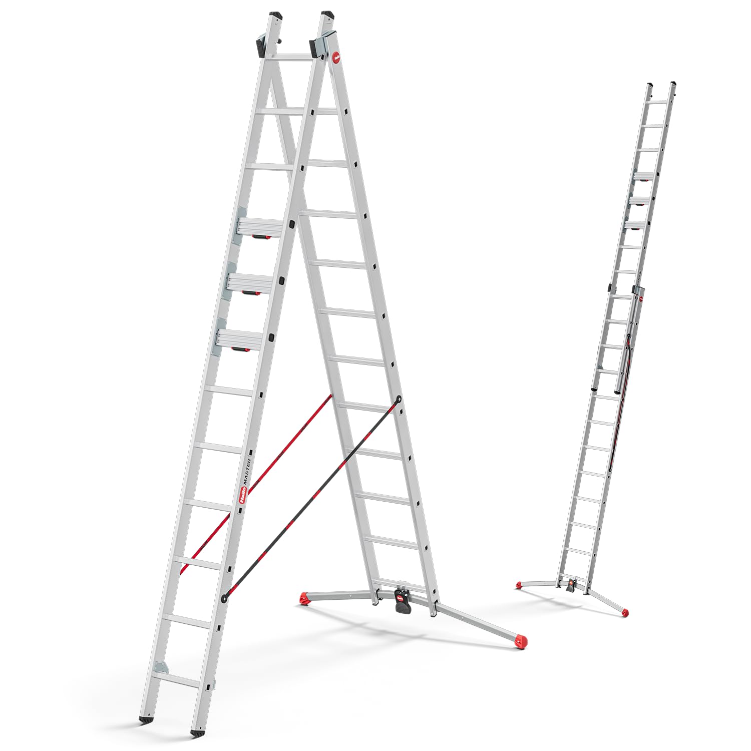 hailo-leitern-master-s110-pro-mehrzweckleiter-2x12-alu-6-61m image 1