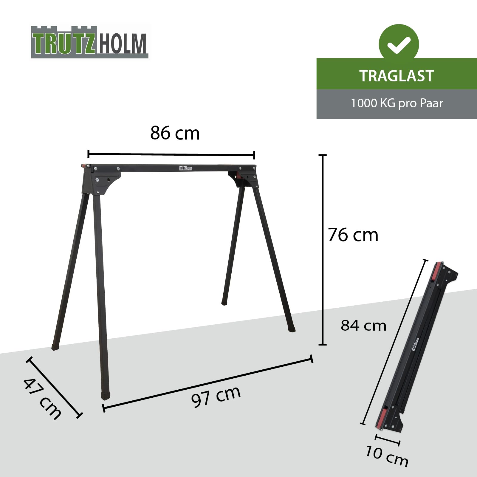 trutzholm-arbeitsb-cke-arbeitsbock-2er-set-1000-kg-schwarz-rot image 2
