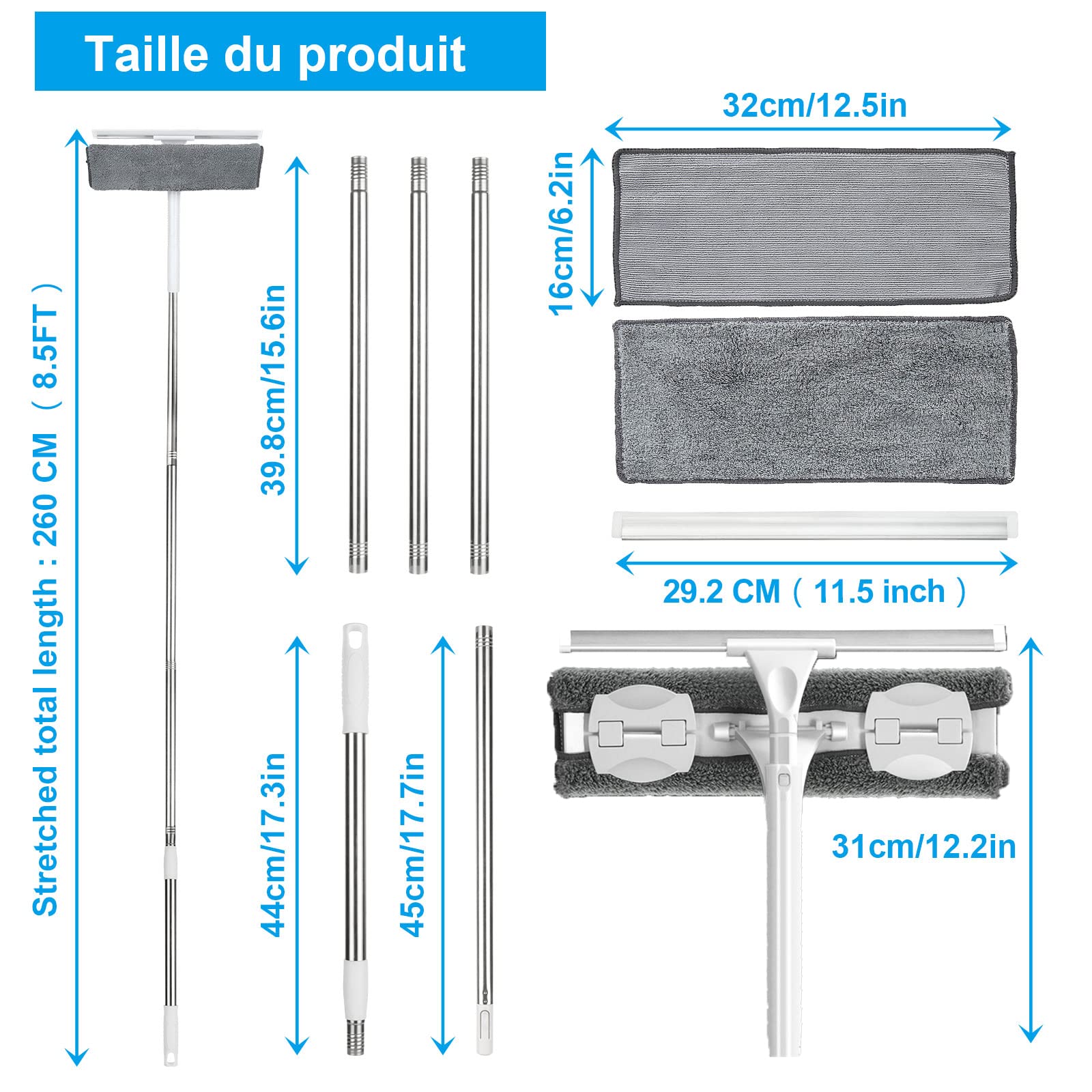 senenqu-fensterputzer-teleskopstange-2-6m-drehkopf image 2