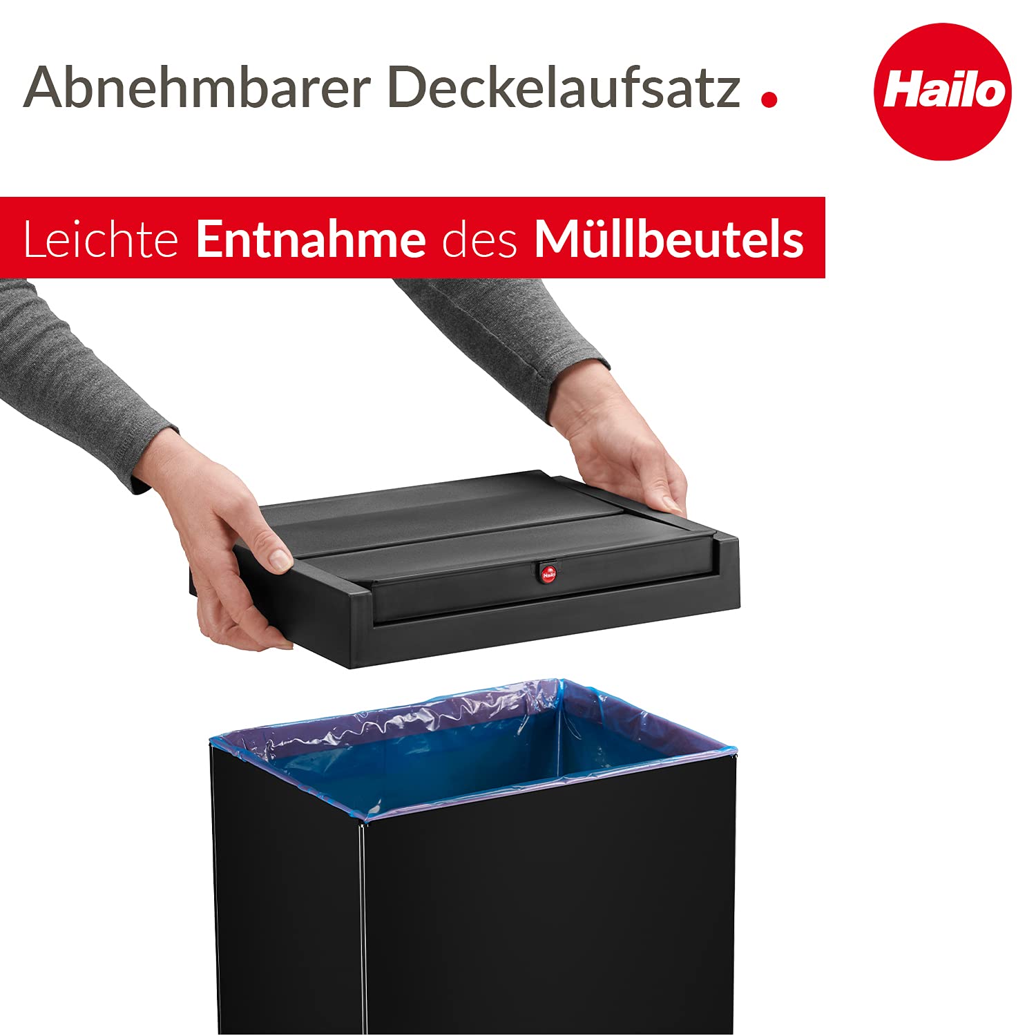 hailo-m-lleimer-big-box-swing-l-35l-schwarz-stahlblech image 3