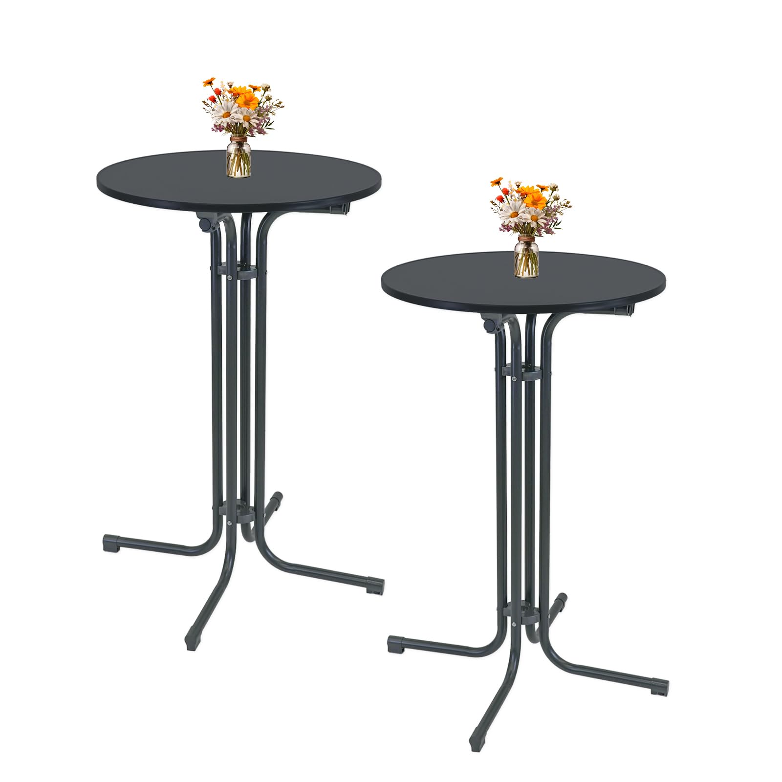 trutzholm-stehtisch-klappbar-70-cm-anthrazit-2er-set-110-cm image 1