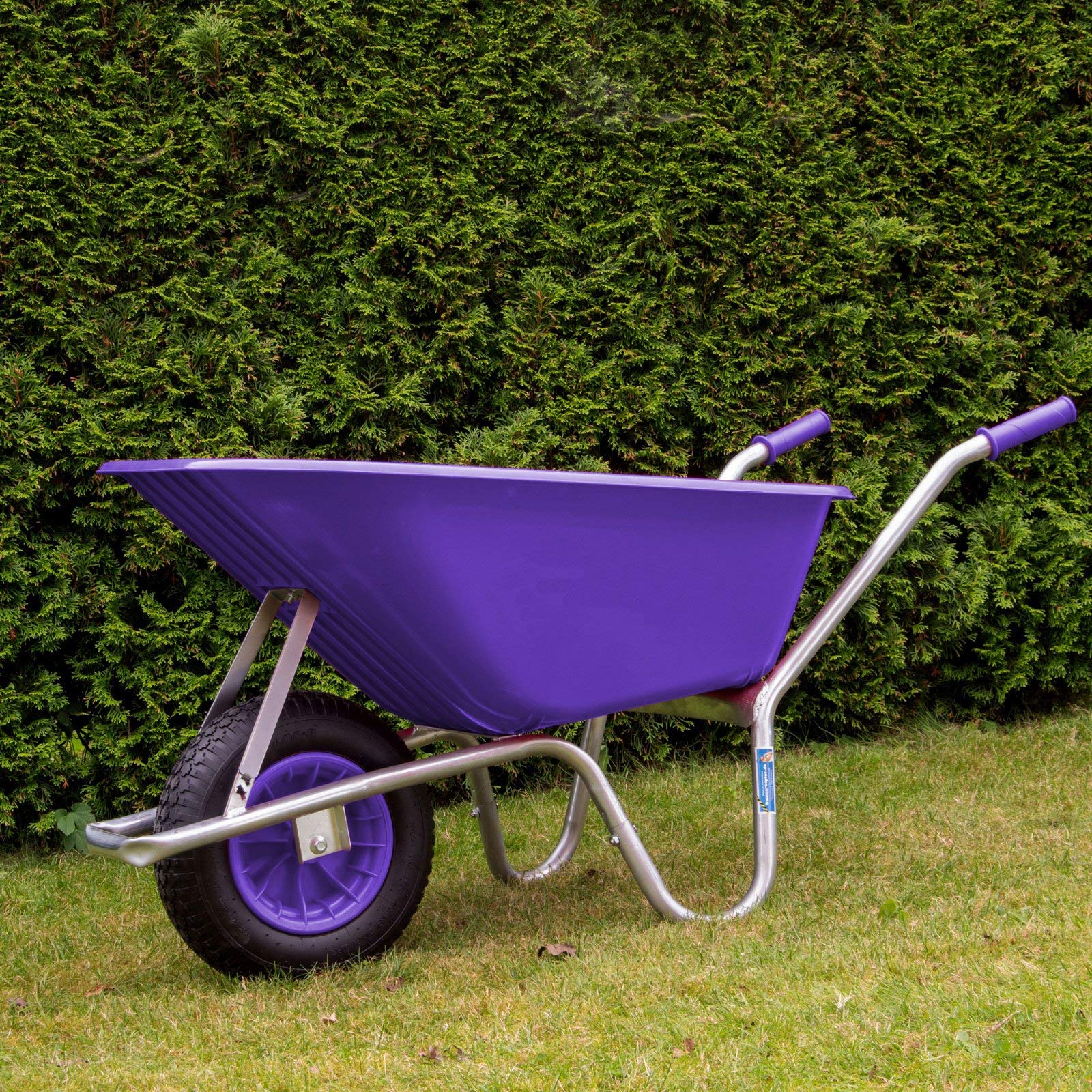trutzholm-schubkarre-100-liter-250-kg-violett-luftrad image 1
