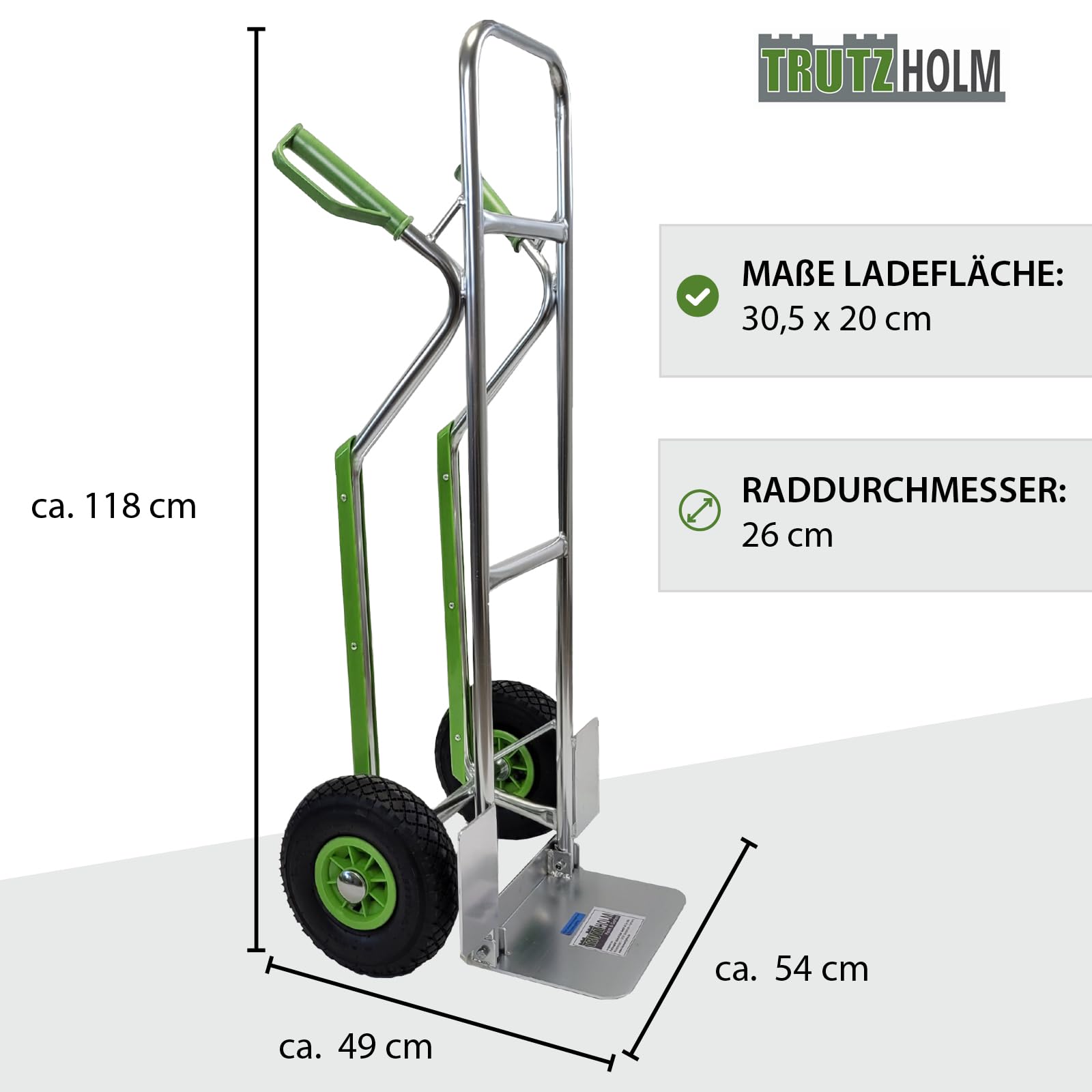 trutzholm-sackkarre-alu-200-kg-treppenrutsche-luftr-der image 3