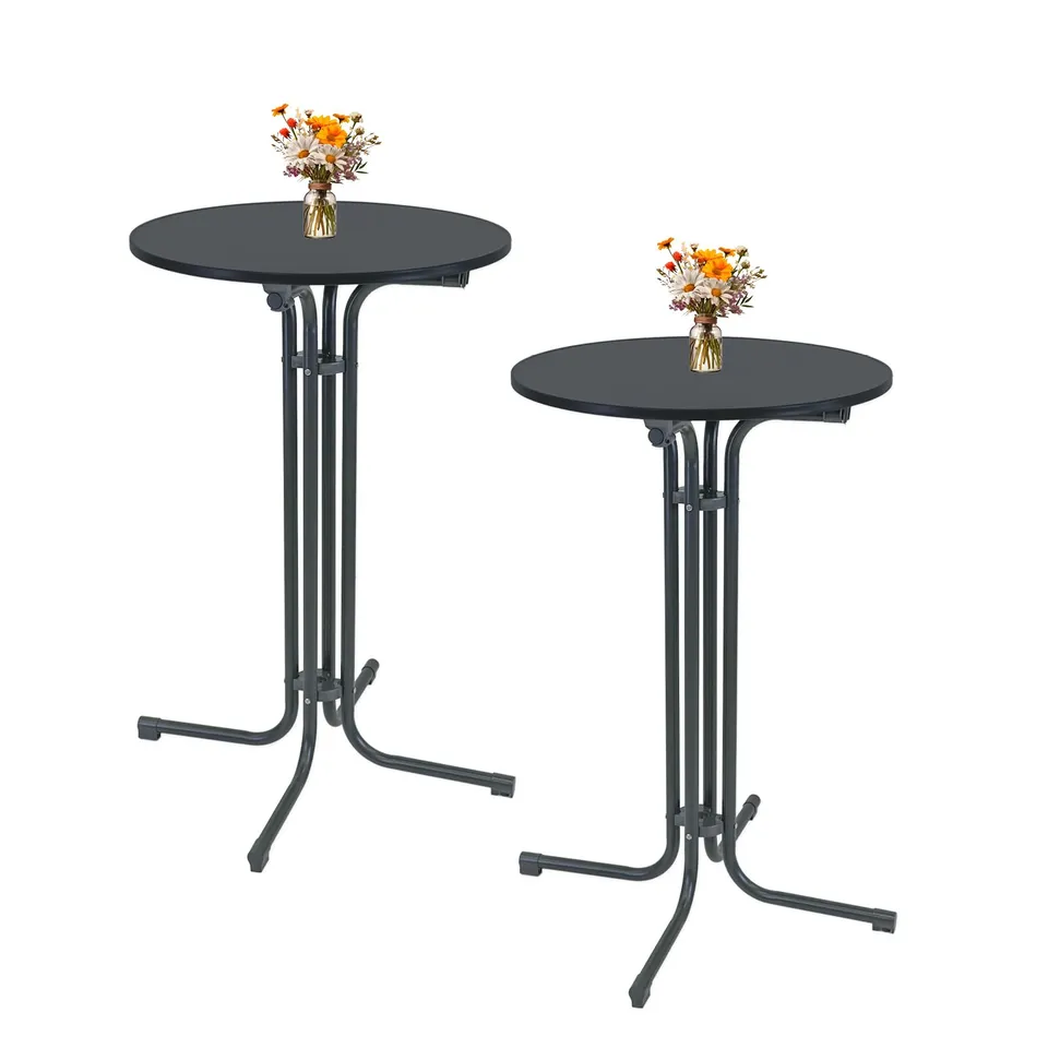 trutzholm-stehtisch-klappbar-70-cm-anthrazit-2er-set-110-cm image 1