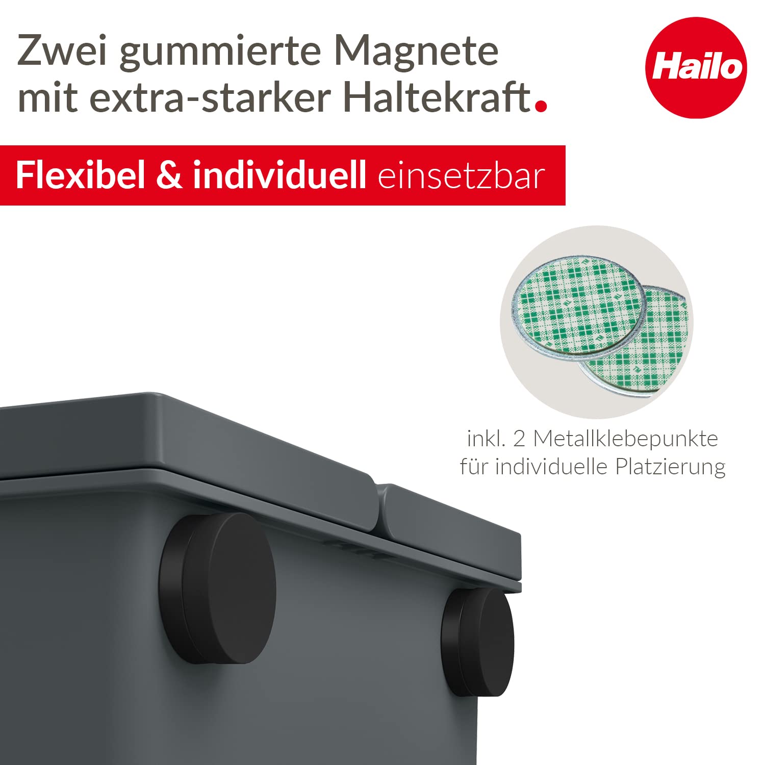 hailo-flexbox-s-m-lleimer-7-liter-mit-deckel-schwarz image 2