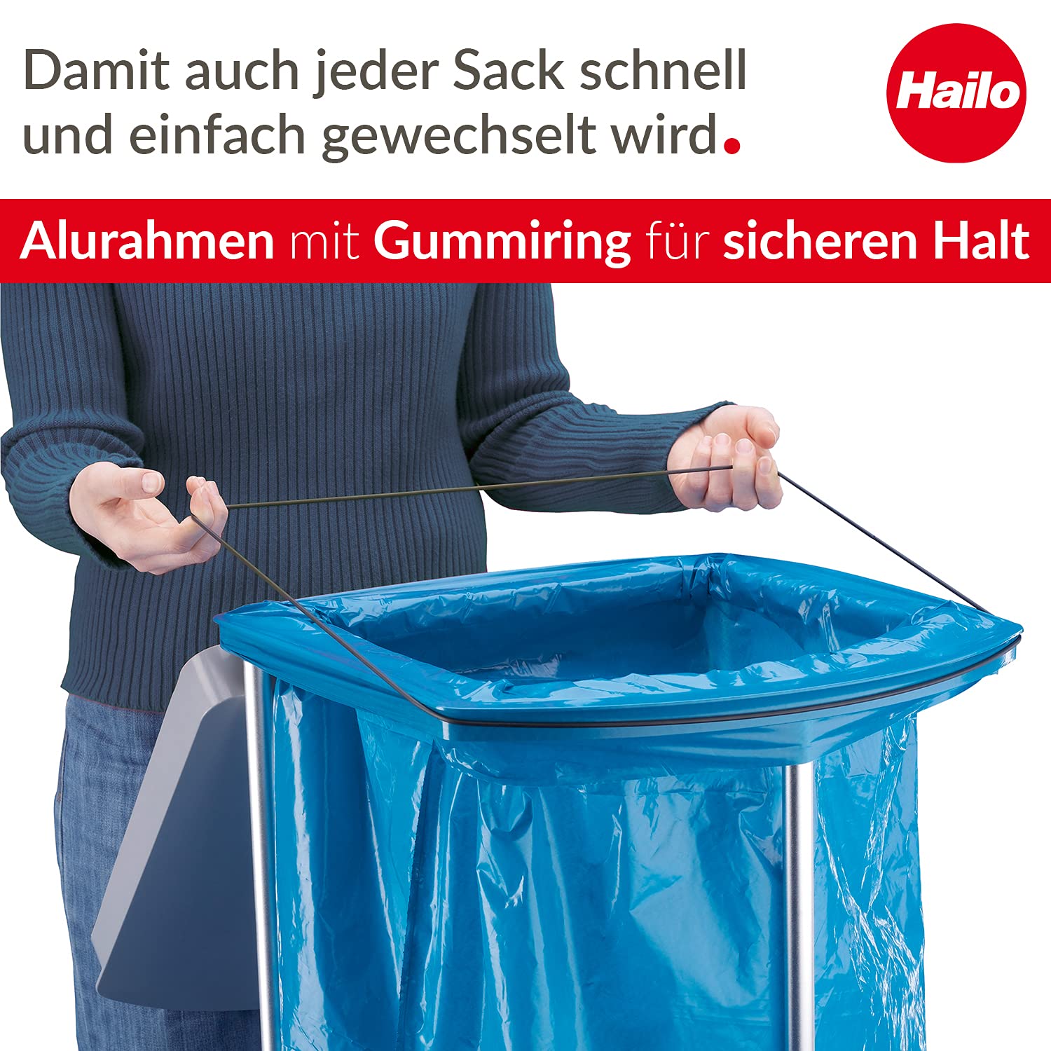 hailo-profiline-mss-xxxl-m-lleimer-120-l-mit-rollen-silber image 2